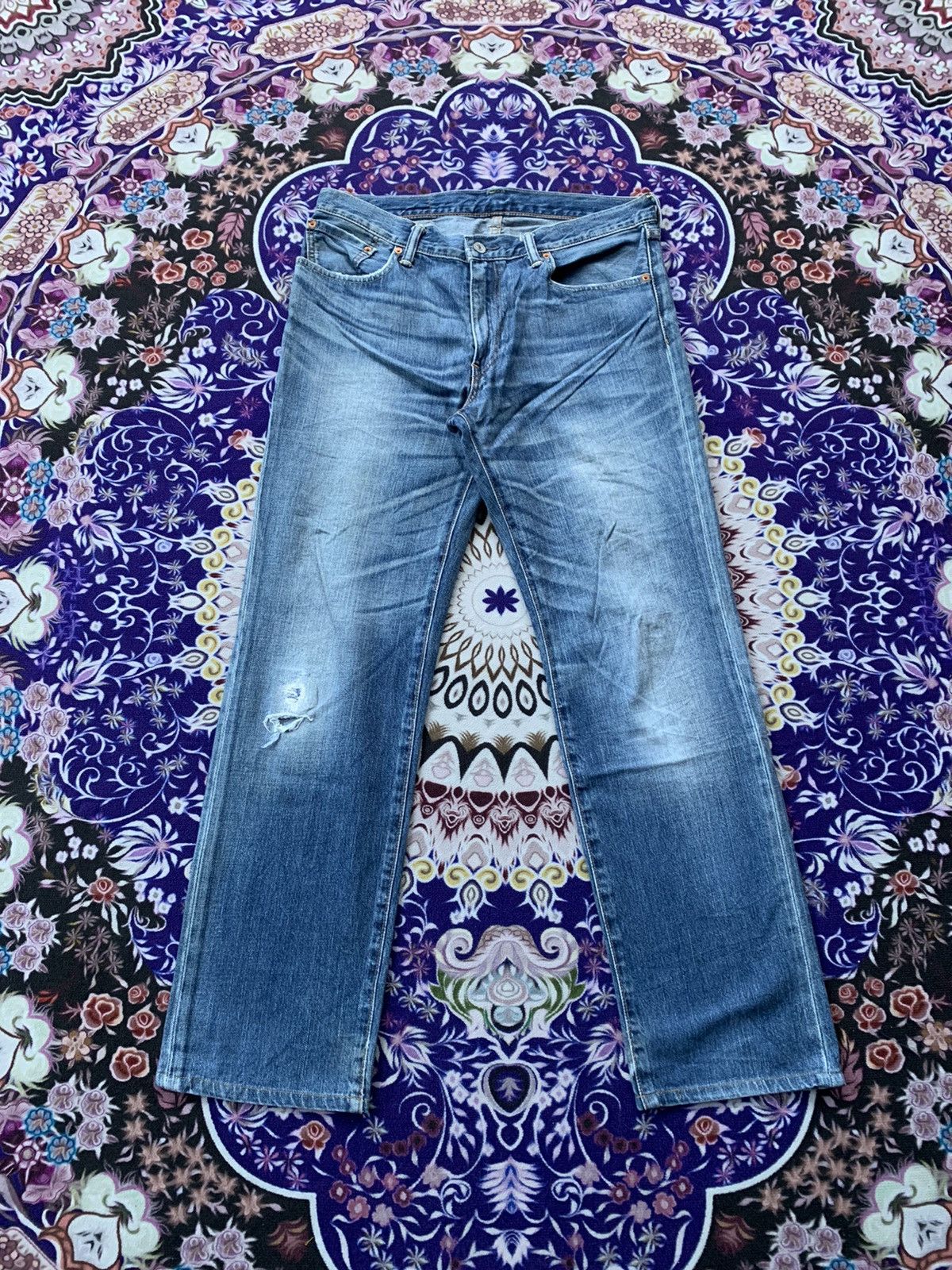 Levi's Vintage Clothing Levis 502 Distressed Denim Size US 36 / EU 52 - 1 Thumbnail