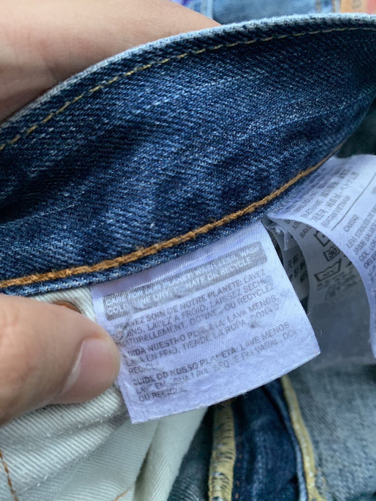 Levi's Vintage Clothing Levis 502 Distressed Denim Size US 36 / EU 52 - 4 Thumbnail
