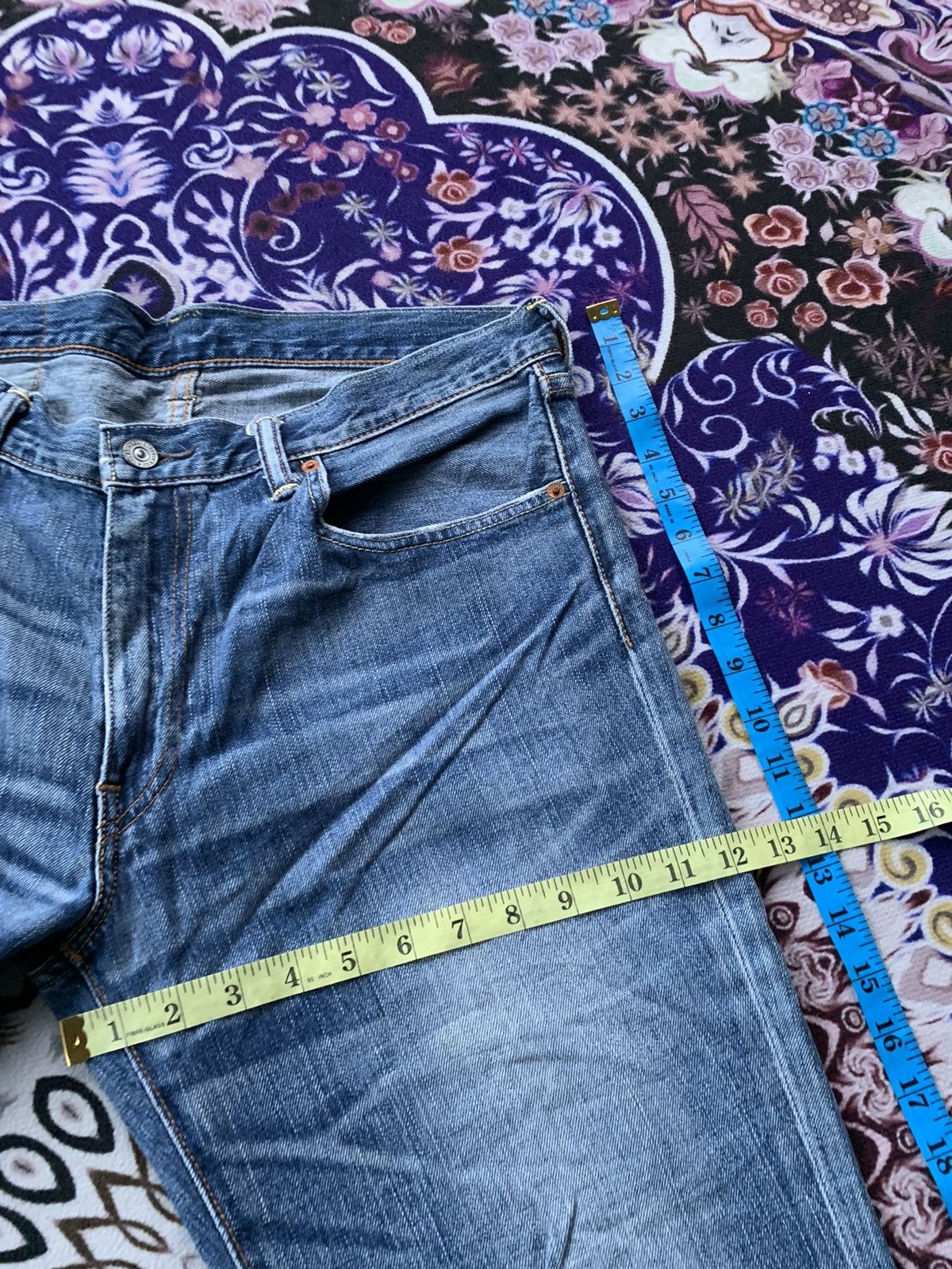 Levi's Vintage Clothing Levis 502 Distressed Denim Size US 36 / EU 52 - 13 Thumbnail