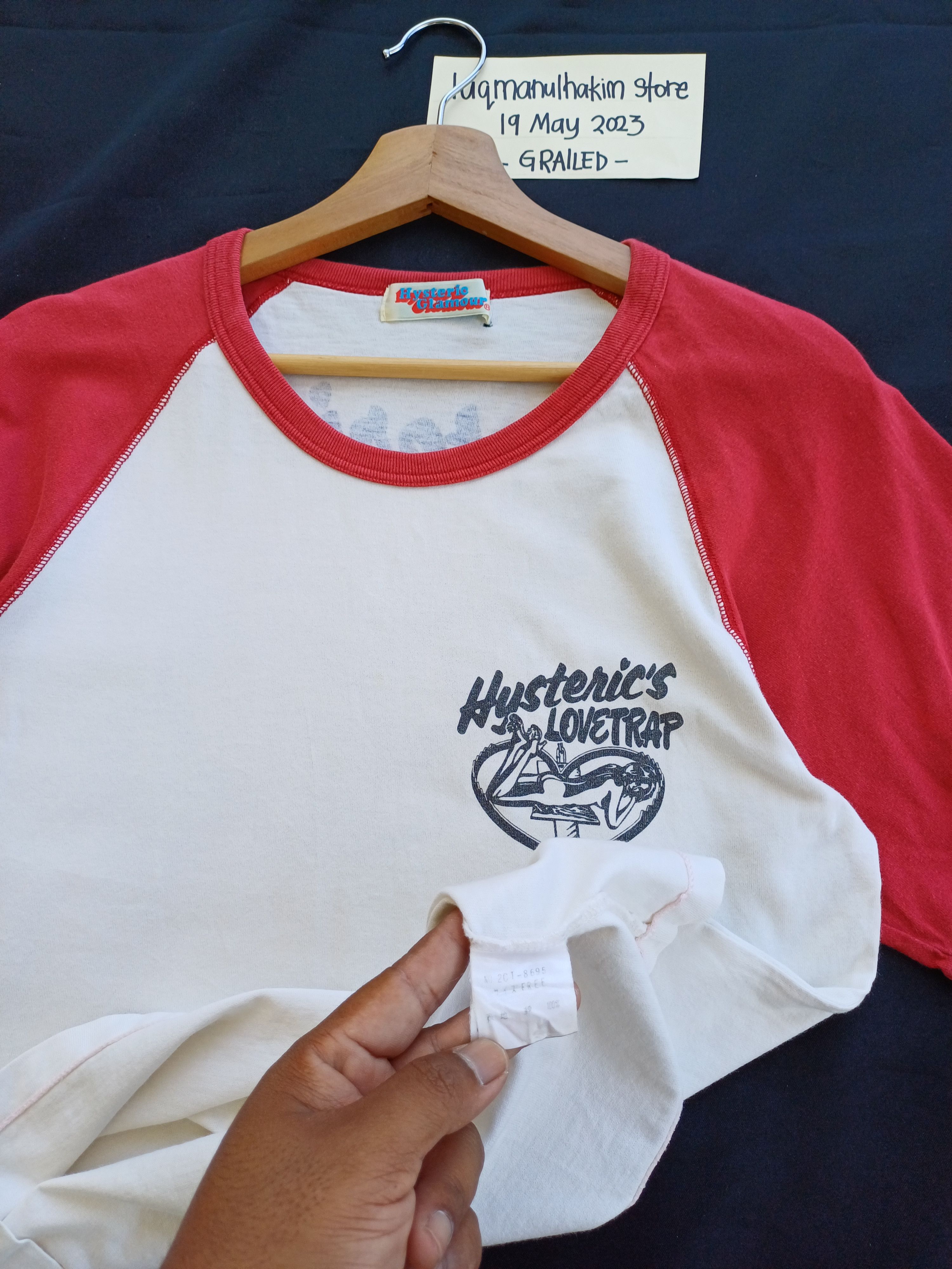 Hysteric Glamour Rare Vintage Hysteric Glamour Lovetrap Tshirt Size US S / EU 44-46 / 1 - 14 Thumbnail