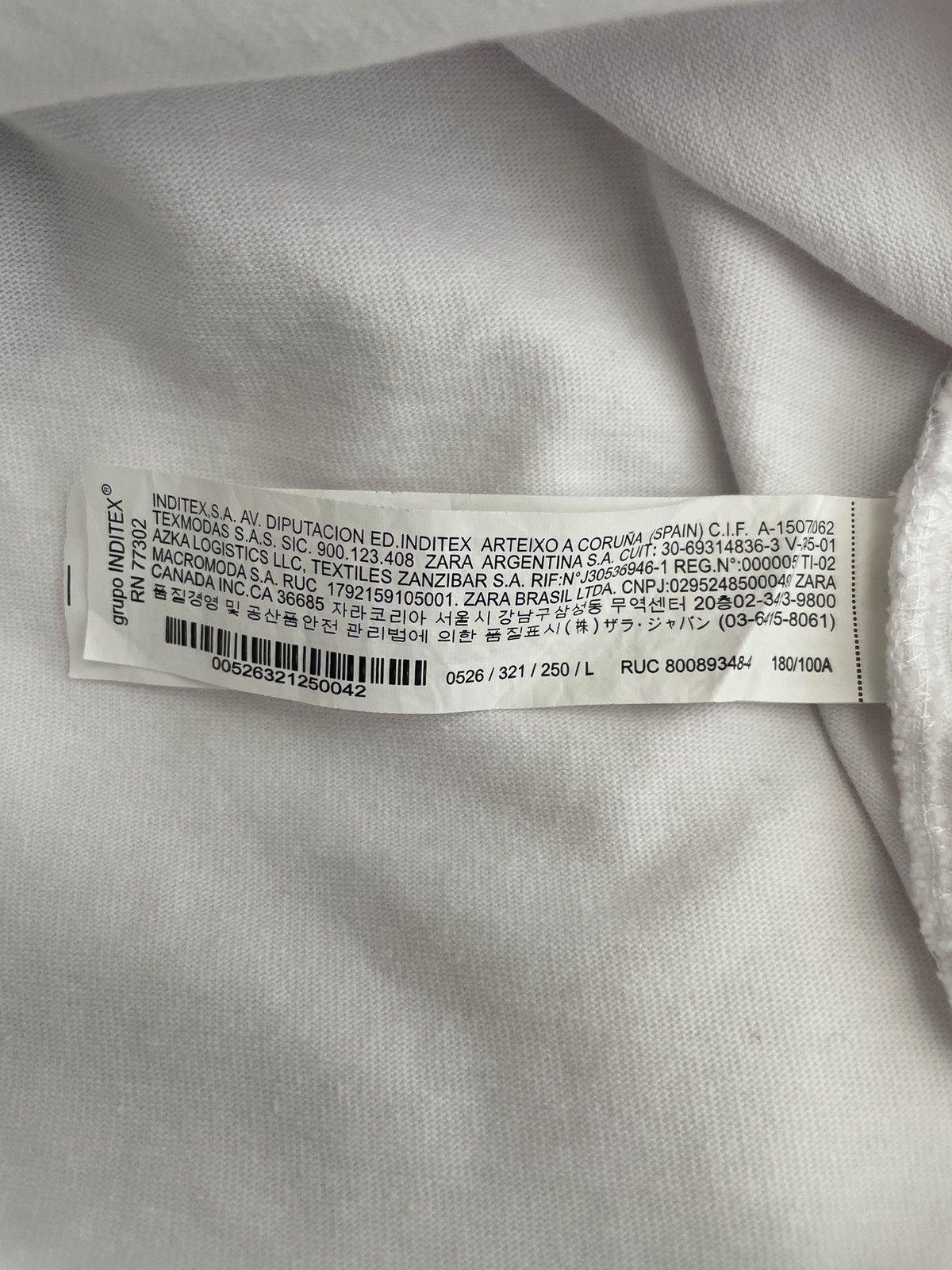 Rhude × Zara Rhude x Zara White T Shirt Large Size US L / EU 52-54 / 3 - 5 Thumbnail