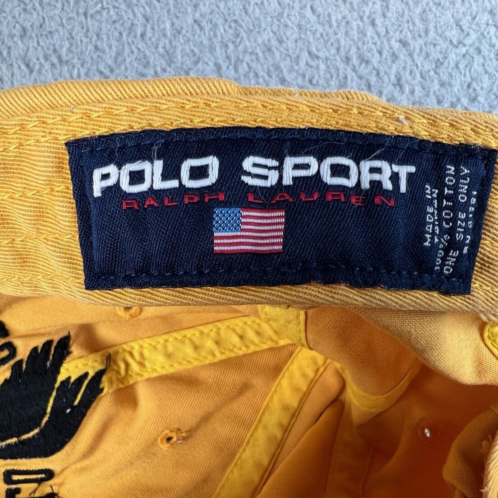 Polo Ralph Lauren Vintage Polo Ralph Lauren Polo Sport Pwing Hat Cap RARE Size ONE SIZE - 9 Thumbnail
