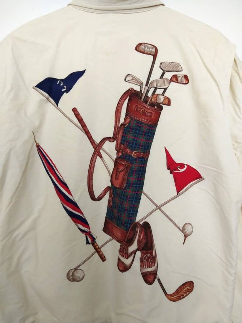 Polo Ralph Lauren Vintage Polo Ralph Lauren Golf Bag Graphic Jacket XL Size US XL / EU 56 / 4 - 11 Thumbnail