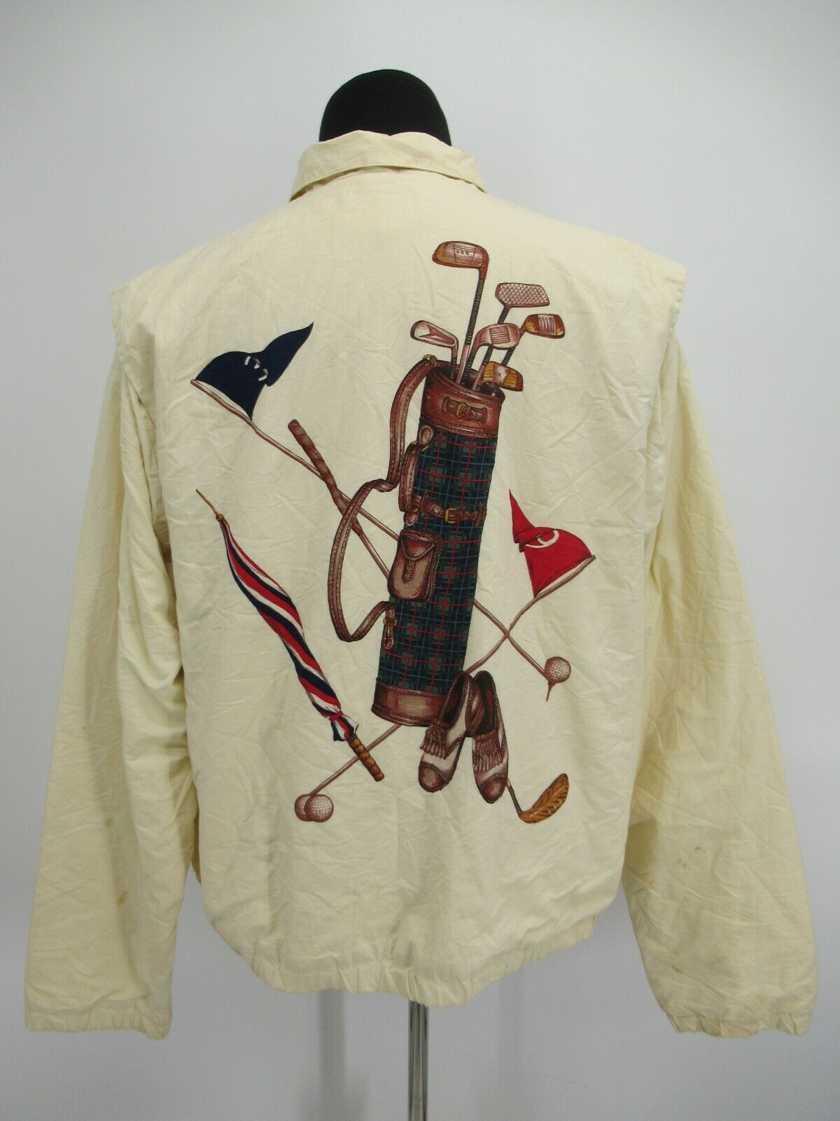 Polo Ralph Lauren VINTAGE POLO RALPH LAUREN GRAPHIC GOLF BAG JACKET XL ...