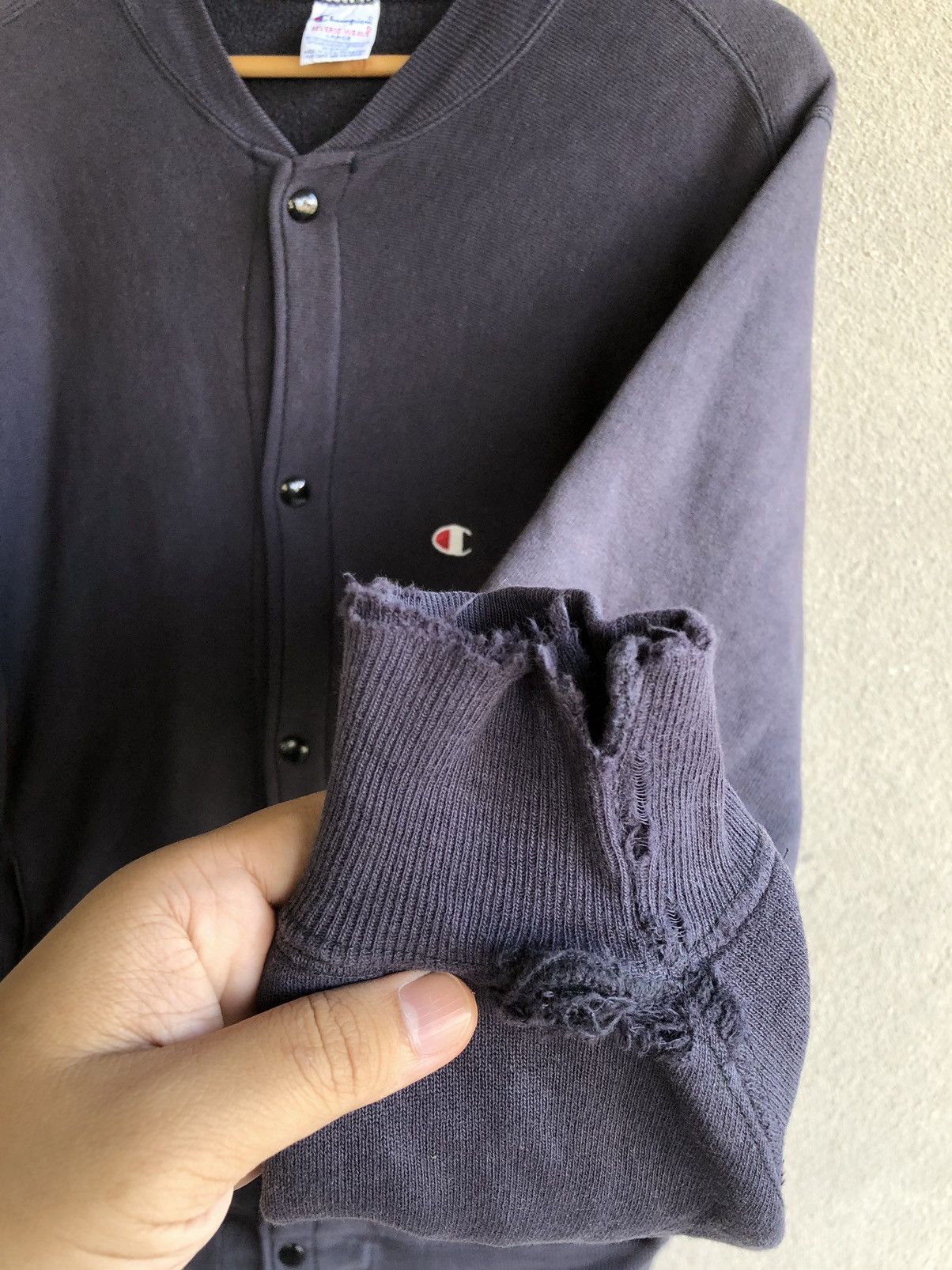 Champion Vintage 90s CHAMPION Reverse Weave button up sweater Size US L / EU 52-54 / 3 - 6 Thumbnail