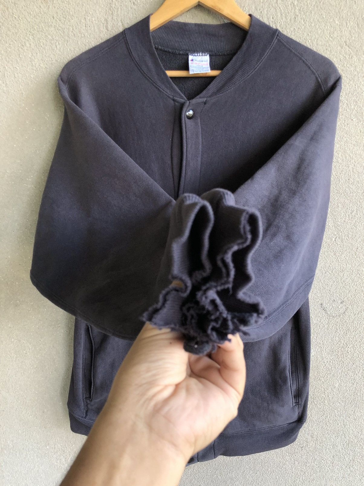 Champion Vintage 90s CHAMPION Reverse Weave button up sweater Size US L / EU 52-54 / 3 - 4 Thumbnail