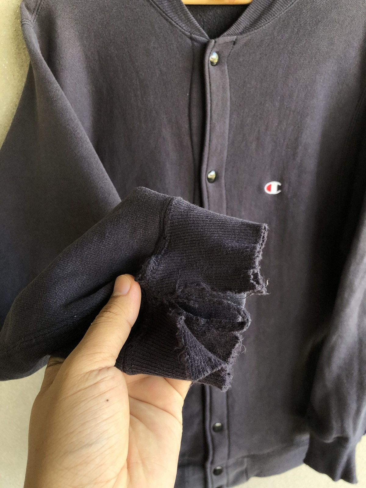 Champion Vintage 90s CHAMPION Reverse Weave button up sweater Size US L / EU 52-54 / 3 - 5 Thumbnail