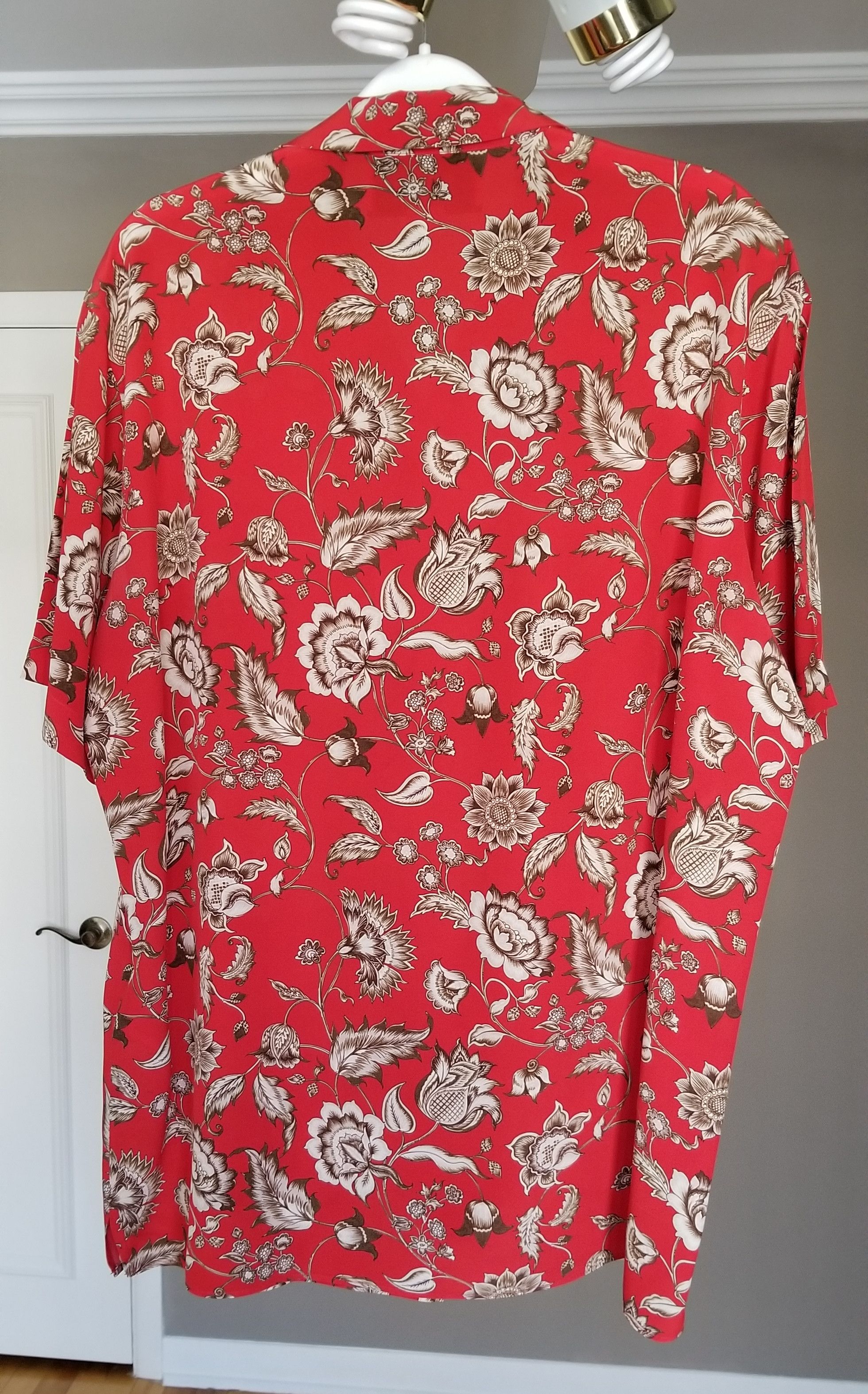 Gucci Gucci Camp Collar Floral Silk Shirt Size US M / EU 48-50 / 2 - 4 Thumbnail