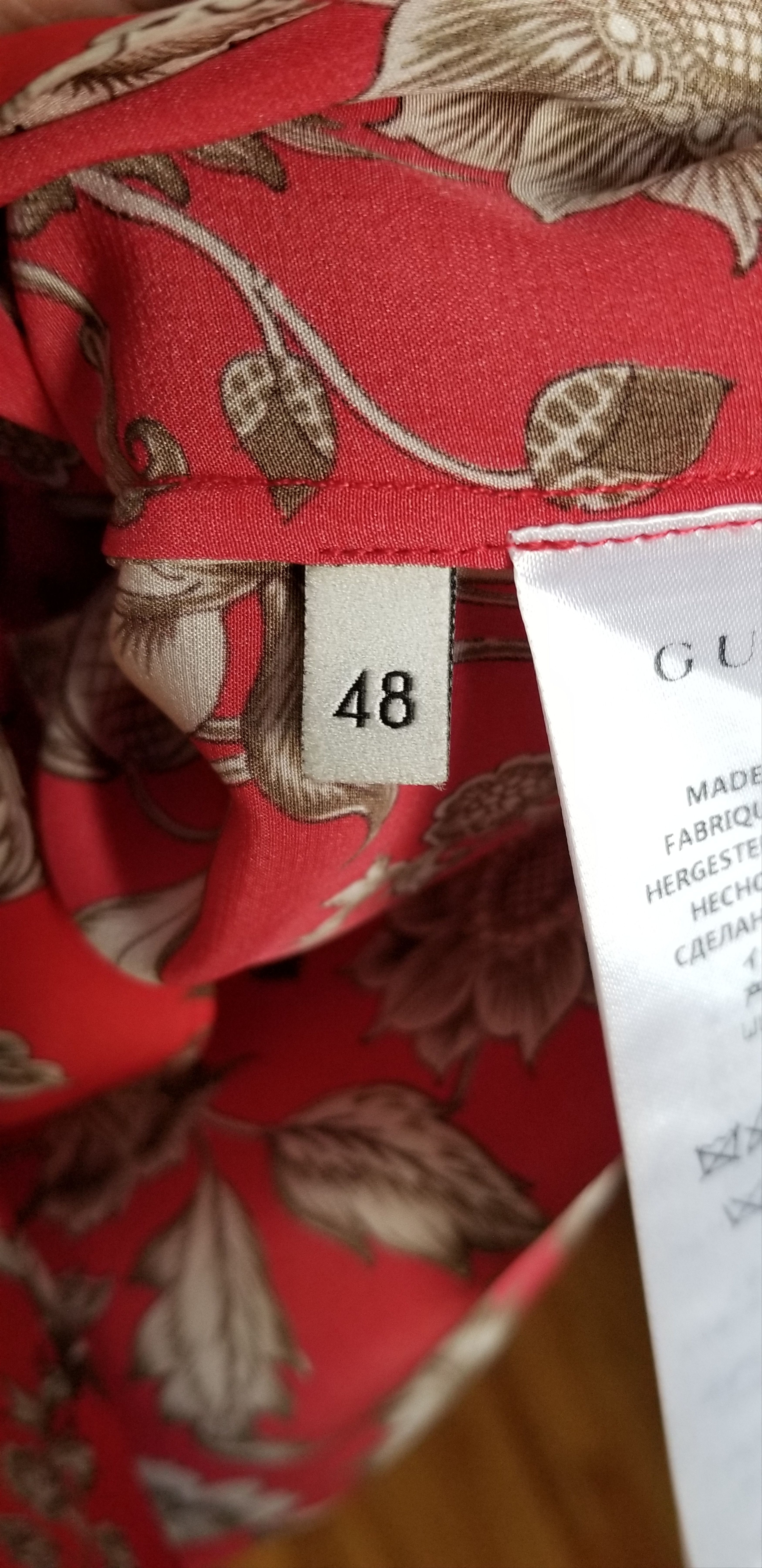 Gucci Gucci Camp Collar Floral Silk Shirt Size US M / EU 48-50 / 2 - 7 Thumbnail