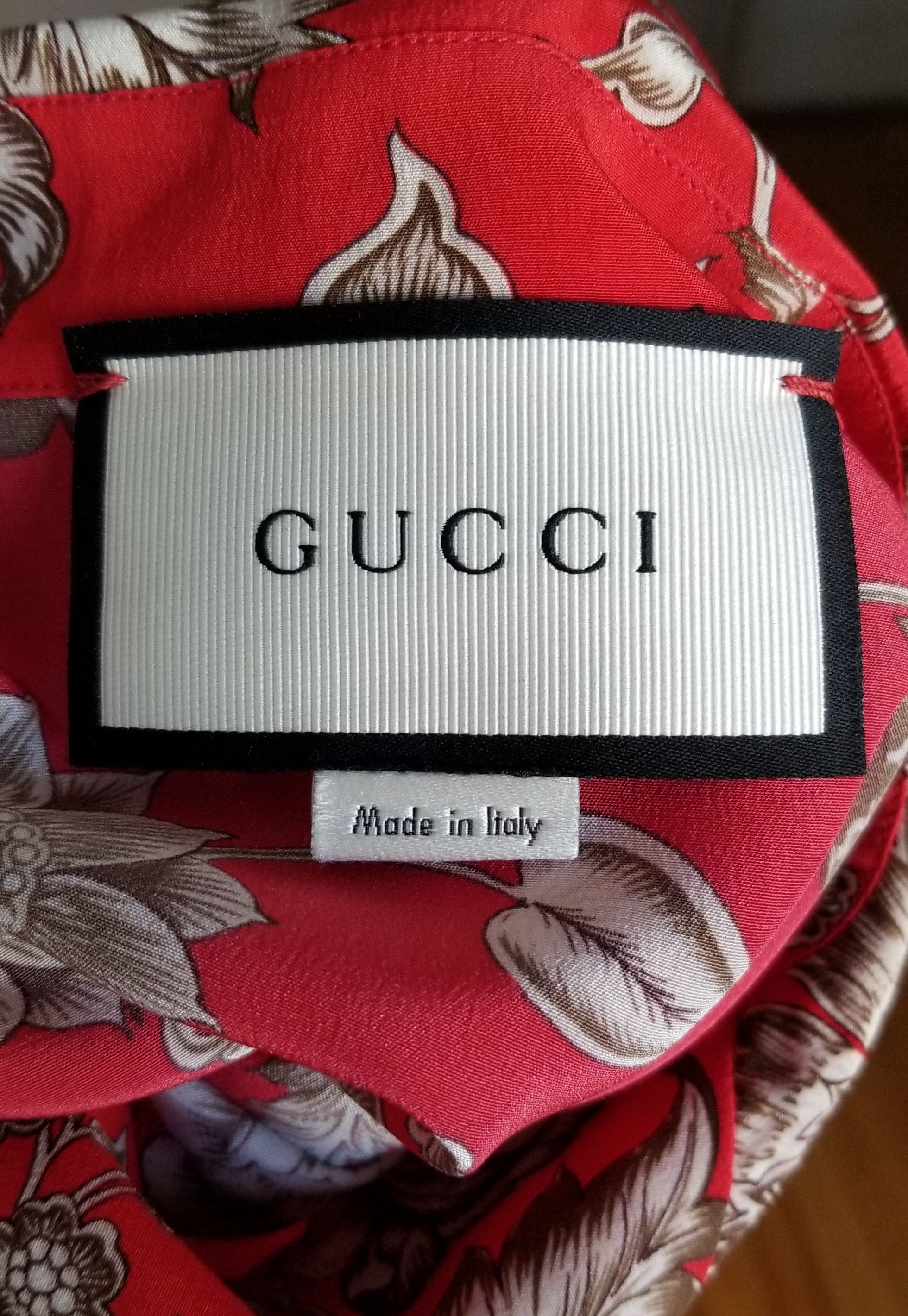 Gucci Gucci Camp Collar Floral Silk Shirt Size US M / EU 48-50 / 2 - 5 Thumbnail