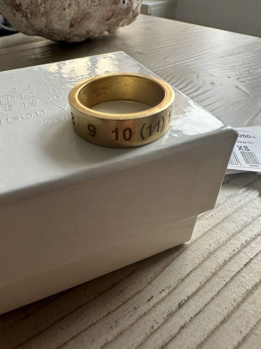 Maison Margiela Margiela gold number ring size xs ( us 7.5) | Grailed