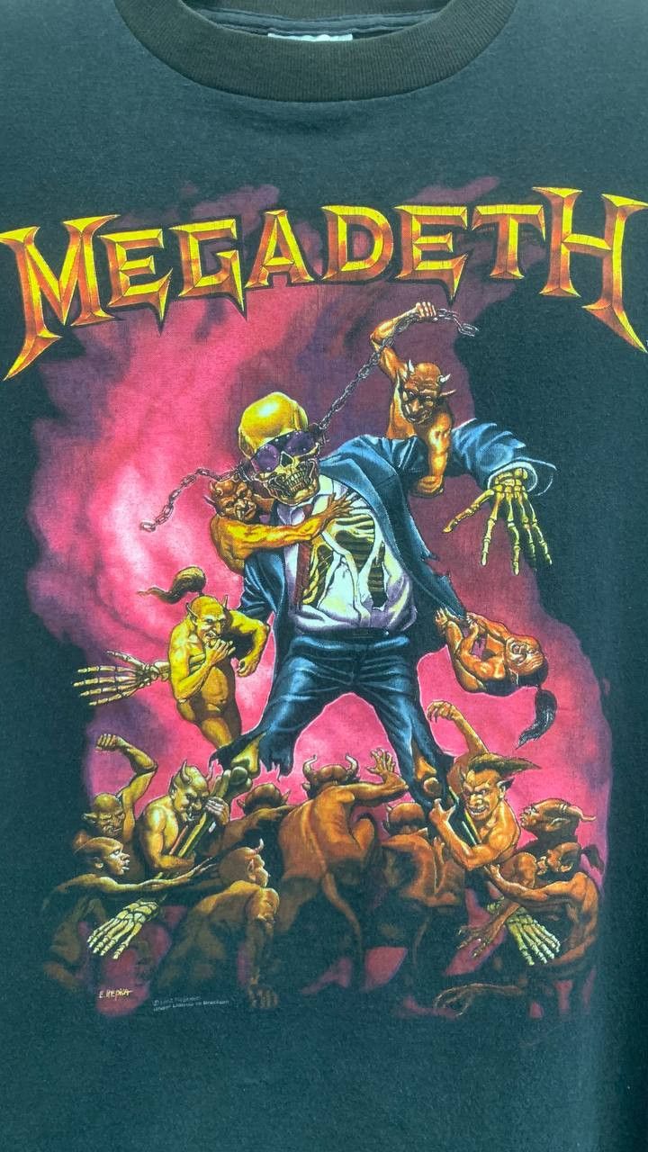 Band Tees × Megadeth × Very Rare RARE 1992 Vintage Megadeth