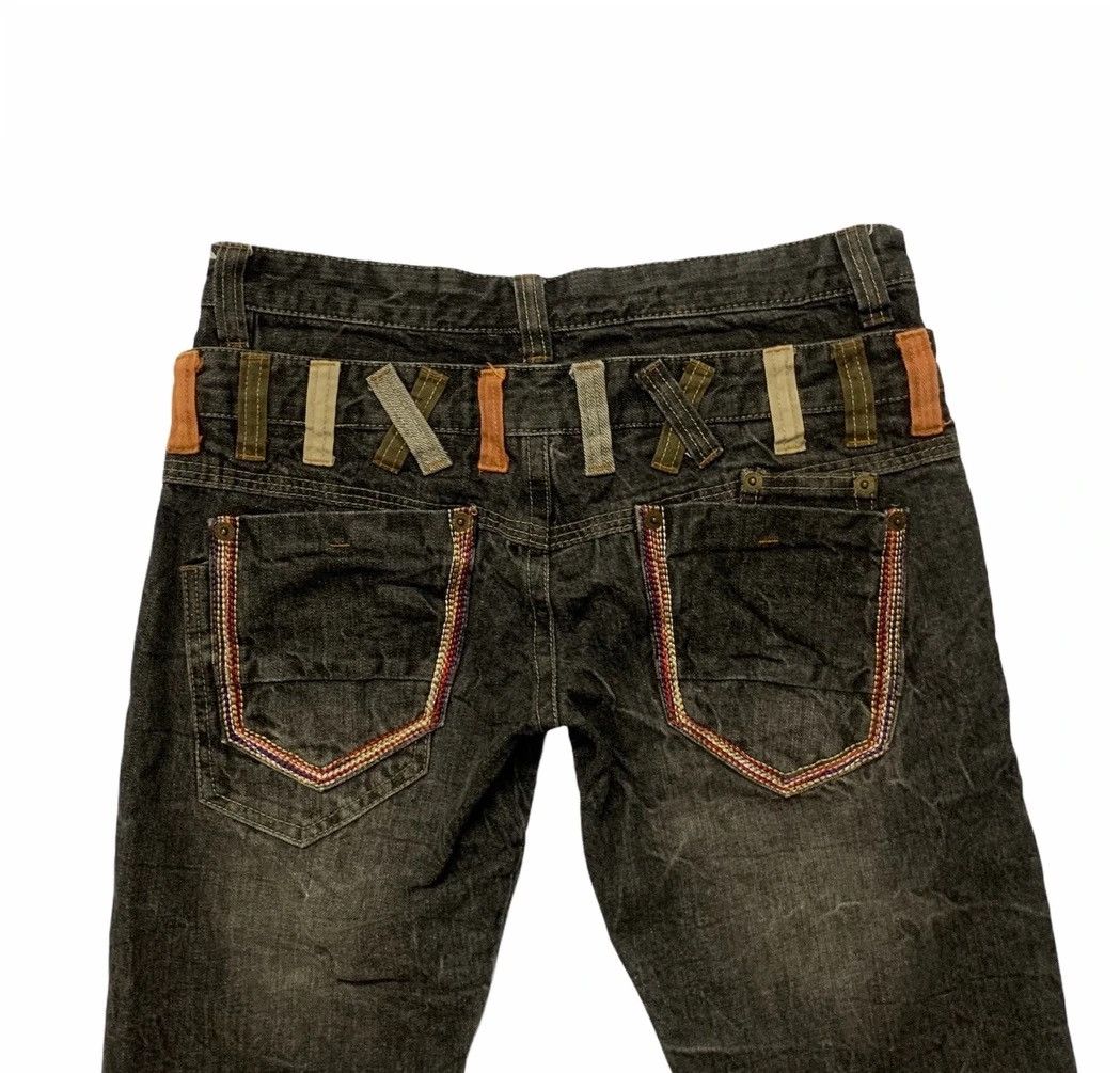 Seditionaries Japanese Vtg Double Waist Jeans Storm Wash Denim Short Pants Size US 32 / EU 48 - 10 Thumbnail