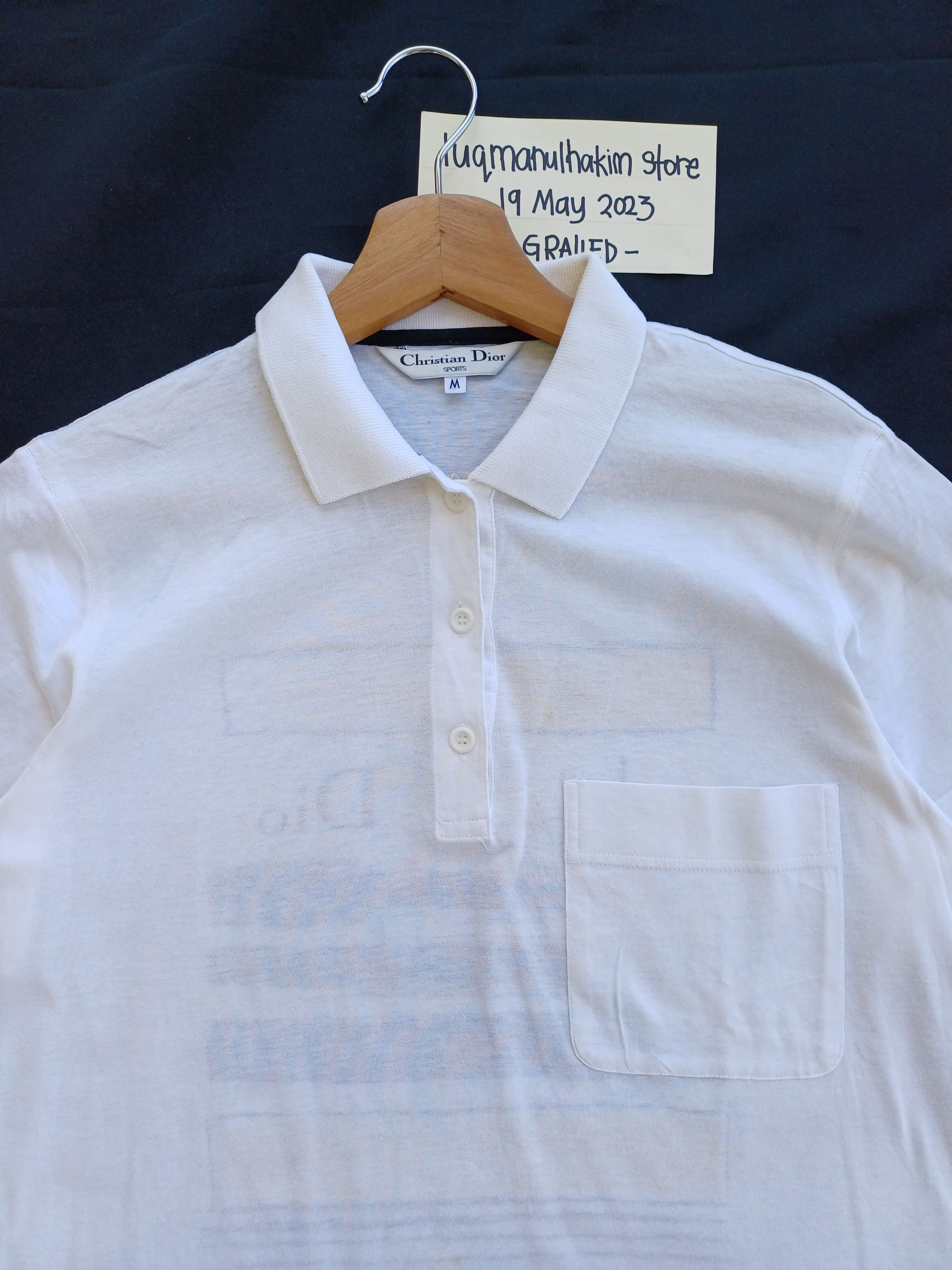 Christian Dior Monsieur Rare Vintage Christian Dior Sports Polo Shirt Size US M / EU 48-50 / 2 - 9 Thumbnail