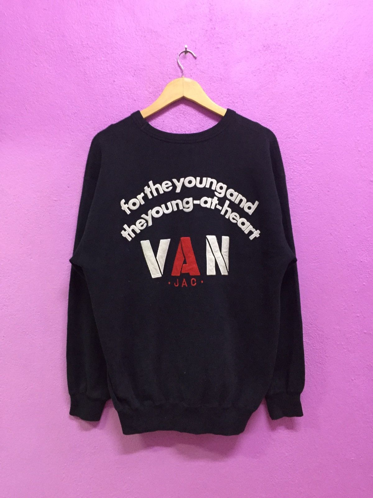 Japanese Brand Vintage 90’s Van Jac Sweatshirts Size L Size US L / EU 52-54 / 3 - 1 Thumbnail