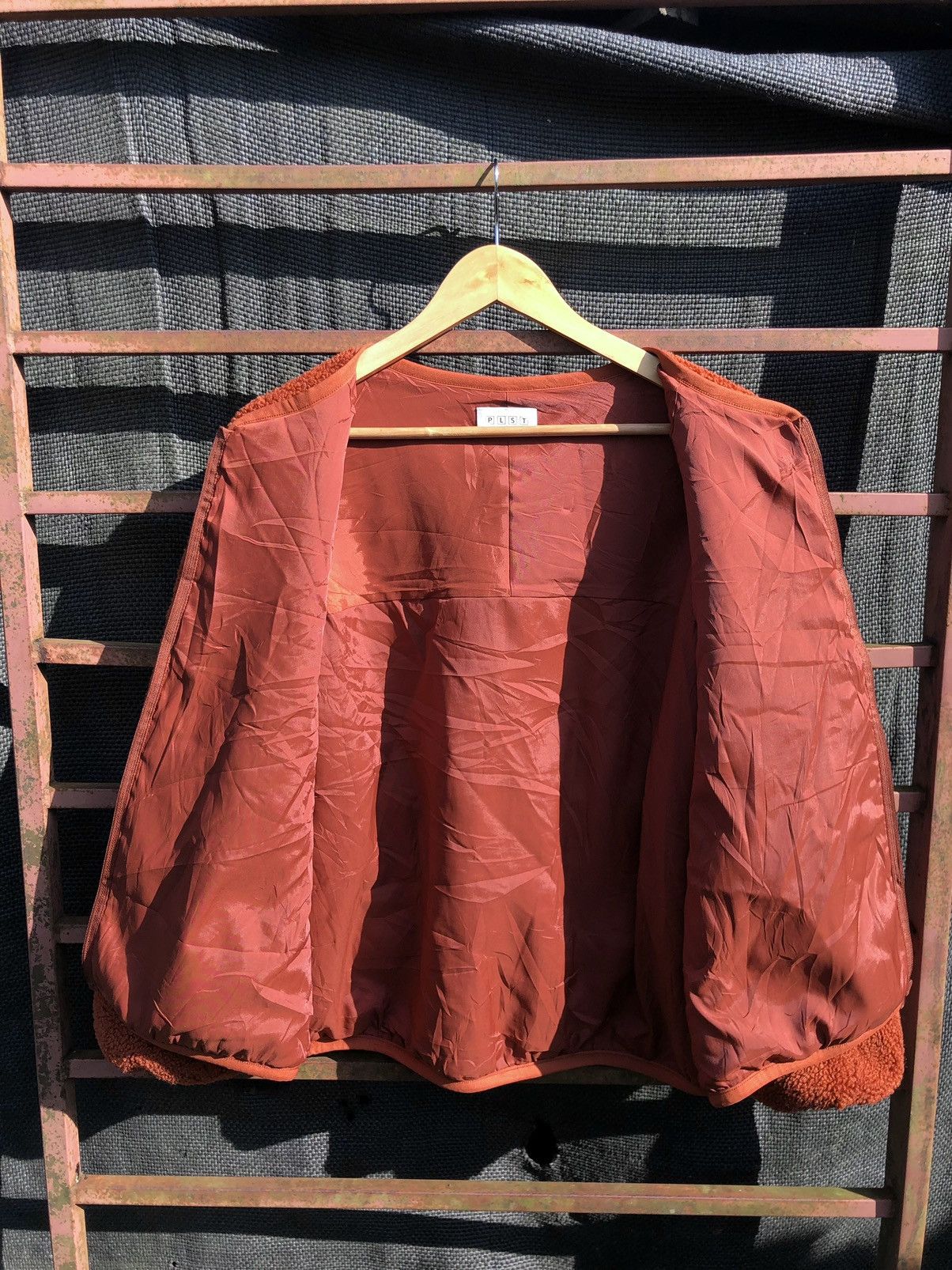 Issey Miyake × Japanese Brand PLST deep pile fleece sherpa cardigan jacket Size L / US 10 / IT 46 - 3 Thumbnail