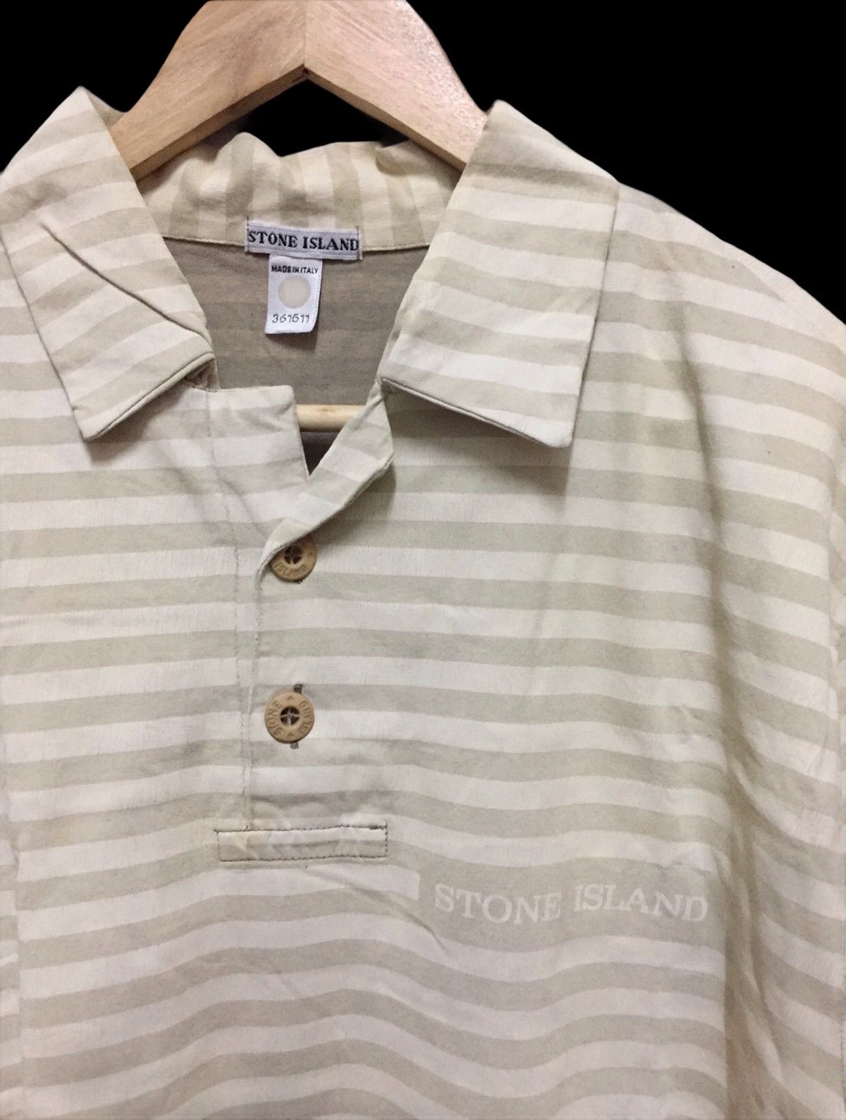 Stone Island Vintage!!! Stone island Stripes Polo Shirt Size US L / EU 52-54 / 3 - 2 Thumbnail