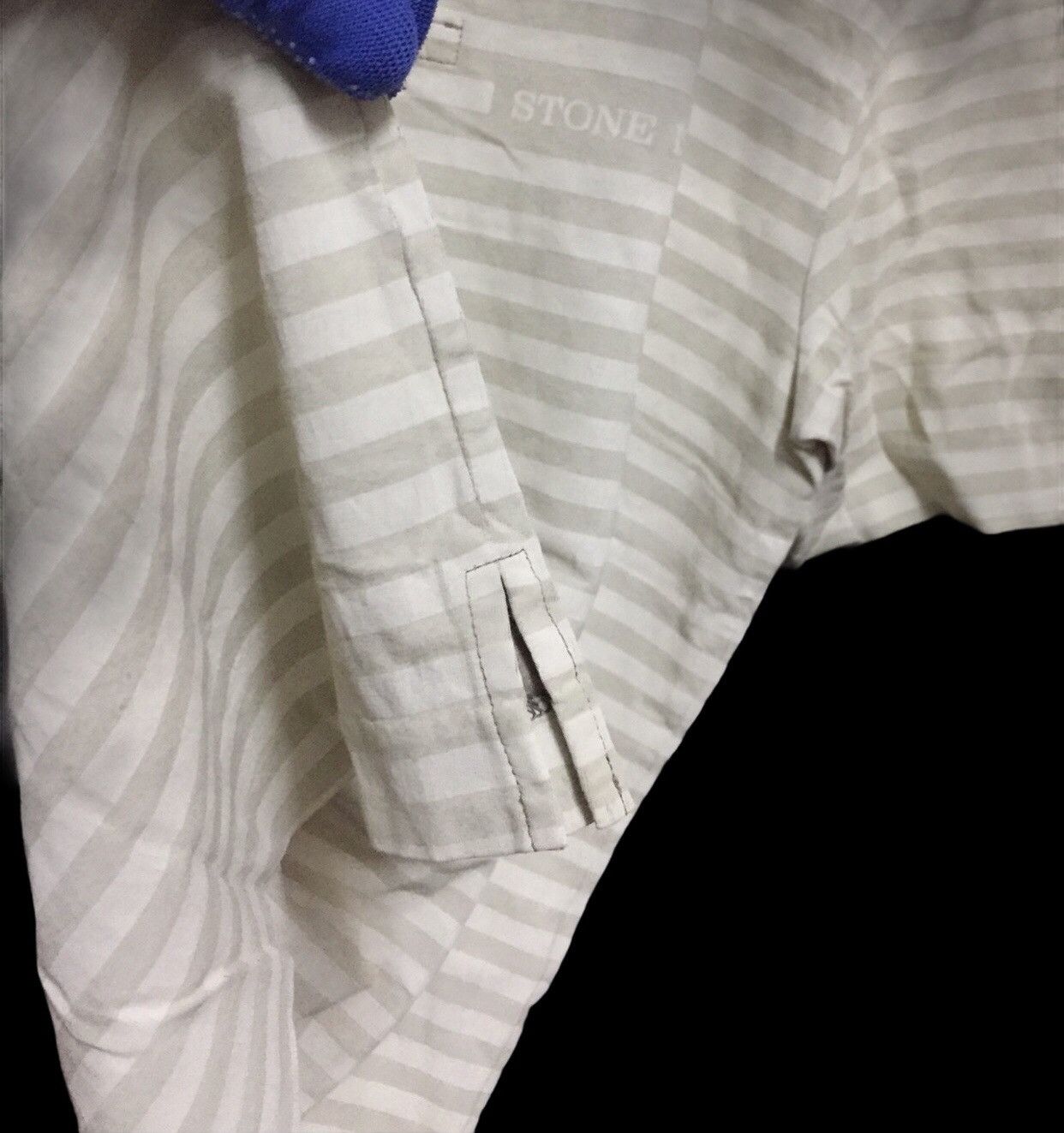 Stone Island Vintage!!! Stone island Stripes Polo Shirt Size US L / EU 52-54 / 3 - 4 Thumbnail
