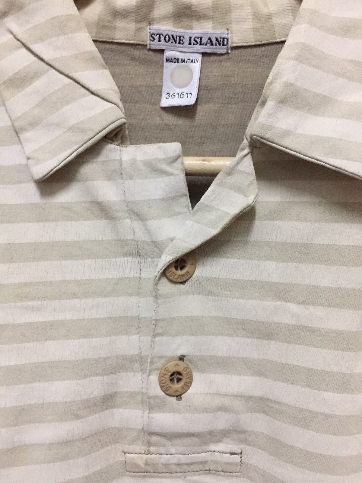 Stone Island Vintage!!! Stone island Stripes Polo Shirt Size US L / EU 52-54 / 3 - 3 Thumbnail
