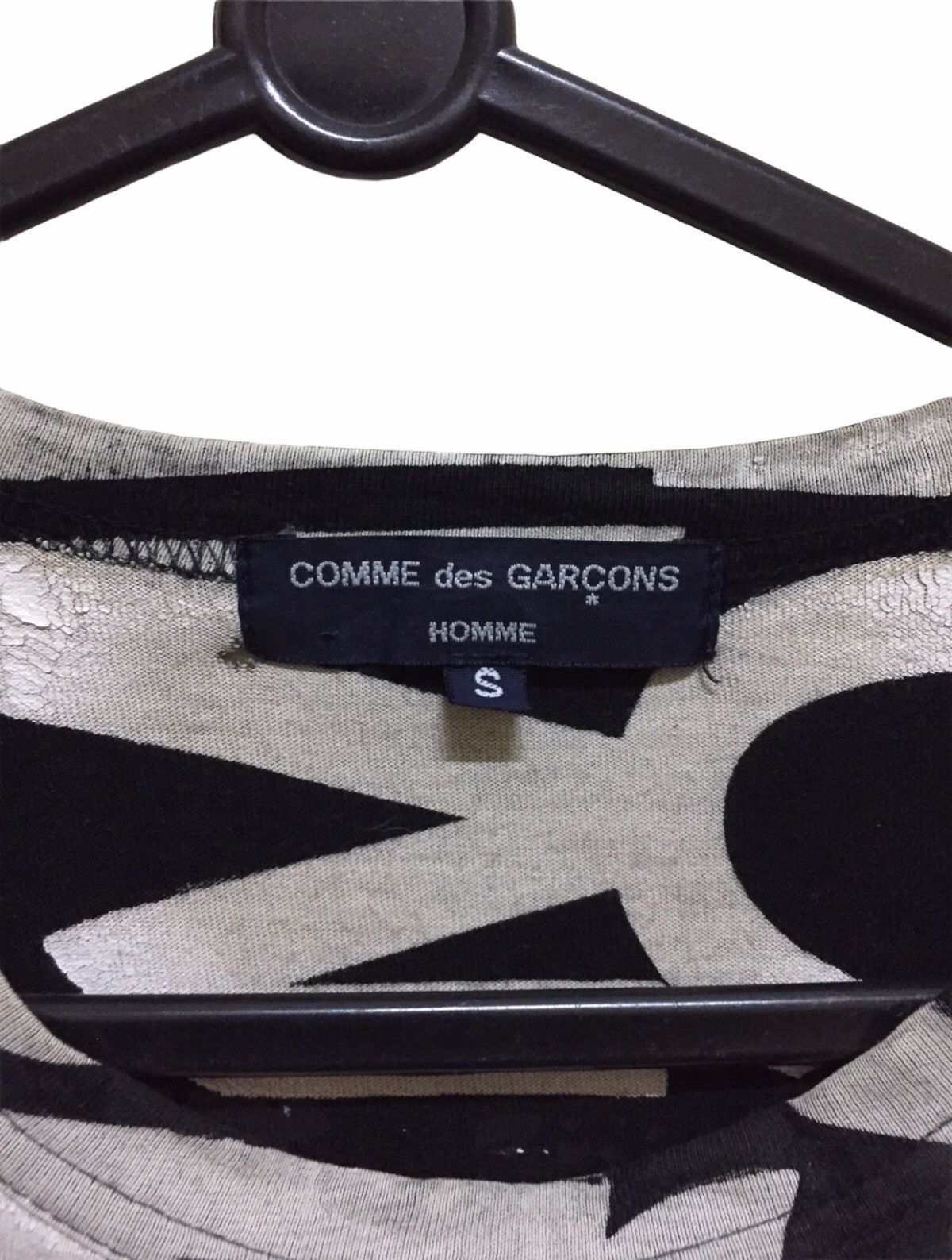 Comme des Garcons Rare!!! Comme Des Garçons Homme Big Logo Paint Print Tshirt Size US S / EU 44-46 / 1 - 3 Thumbnail