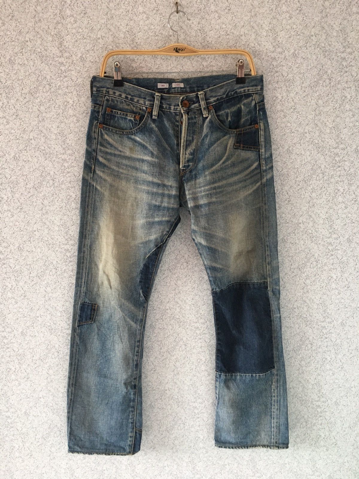 Paul Smith THRASHED SELVEDGE DENIM PATCHWORK DESIGN BY PAUL SMITH Size US 32 / EU 48 - 1 Thumbnail