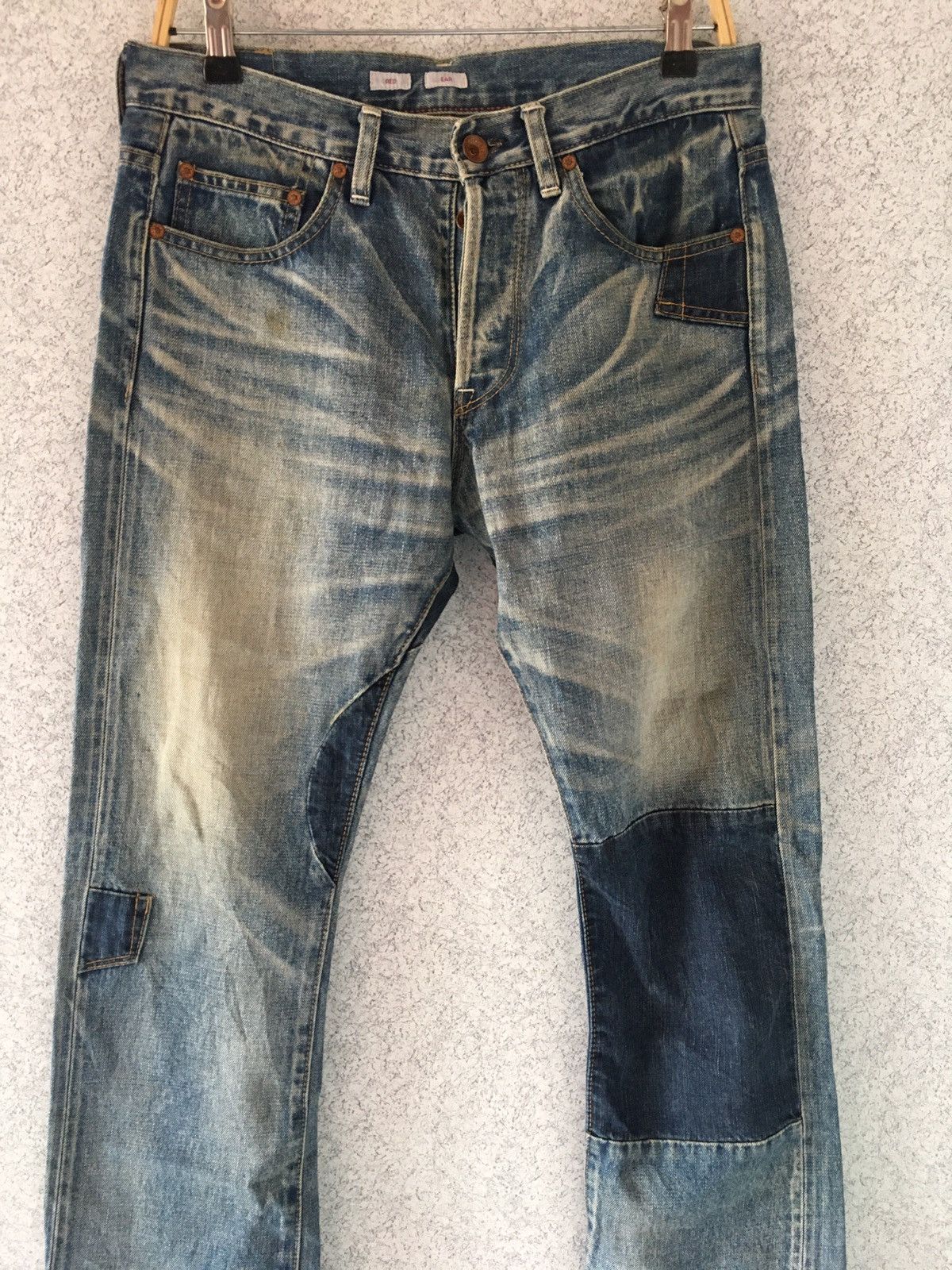 Paul Smith THRASHED SELVEDGE DENIM PATCHWORK DESIGN BY PAUL SMITH Size US 32 / EU 48 - 3 Thumbnail