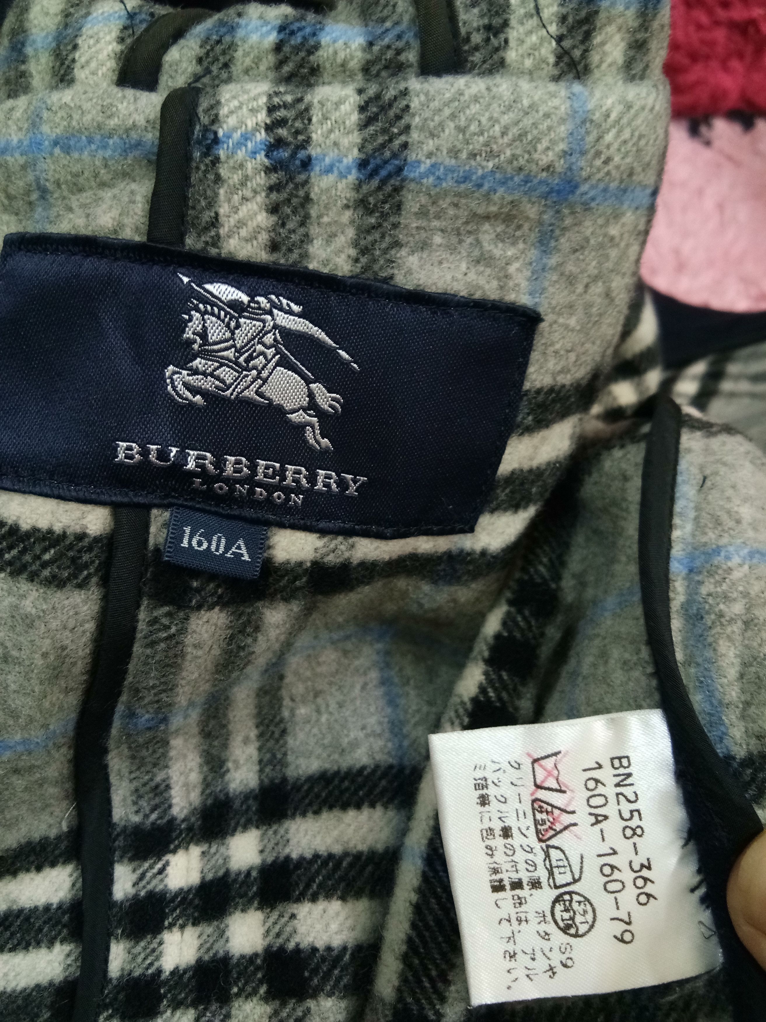 Burberry Burberry Wool Coat With Hoodie.Blue black Size US S / EU 44-46 / 1 - 7 Thumbnail