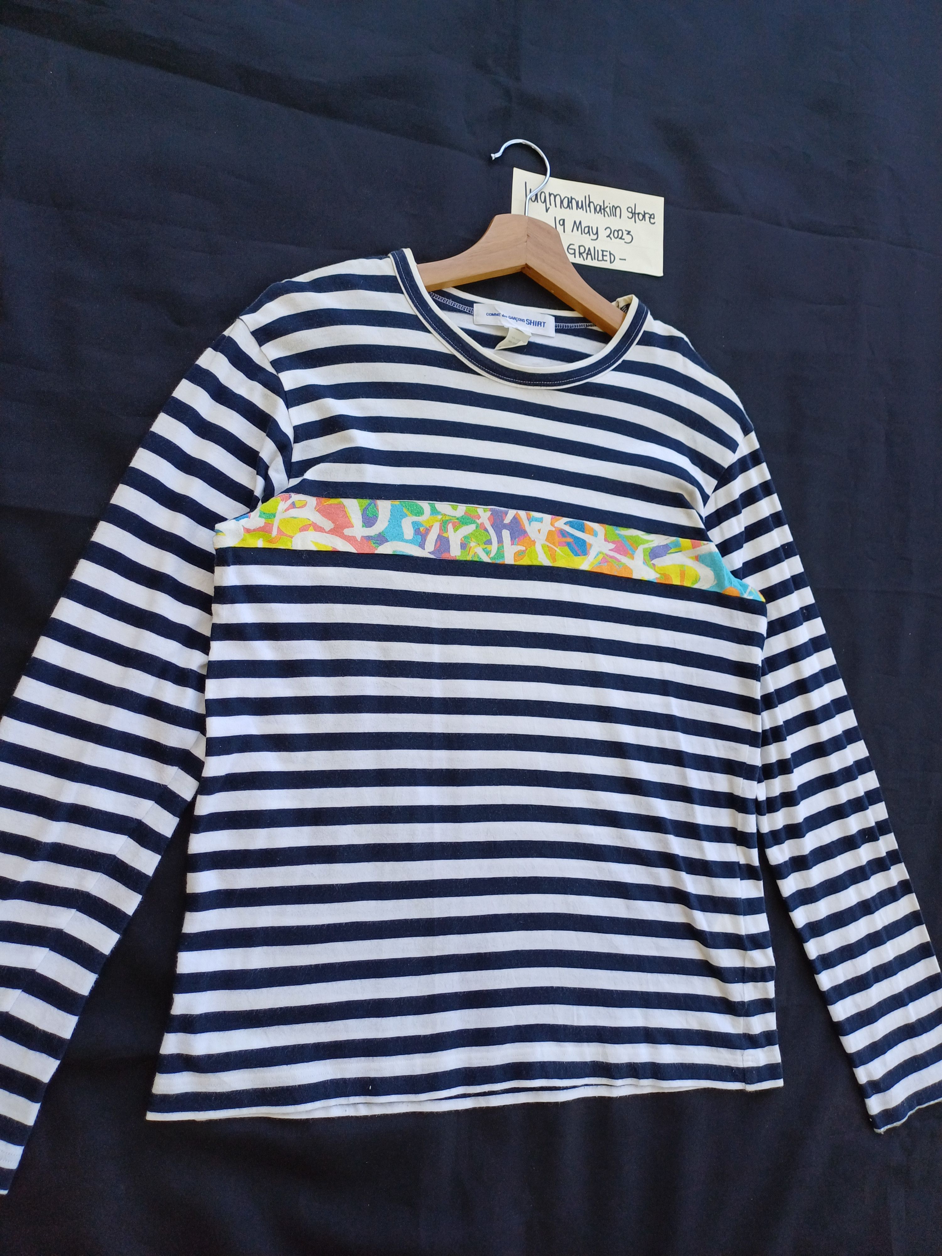 Comme des Garcons Vintage CDG Comme Des Garcons Stripes Longsleeve Shirt Size US M / EU 48-50 / 2 - 2 Thumbnail
