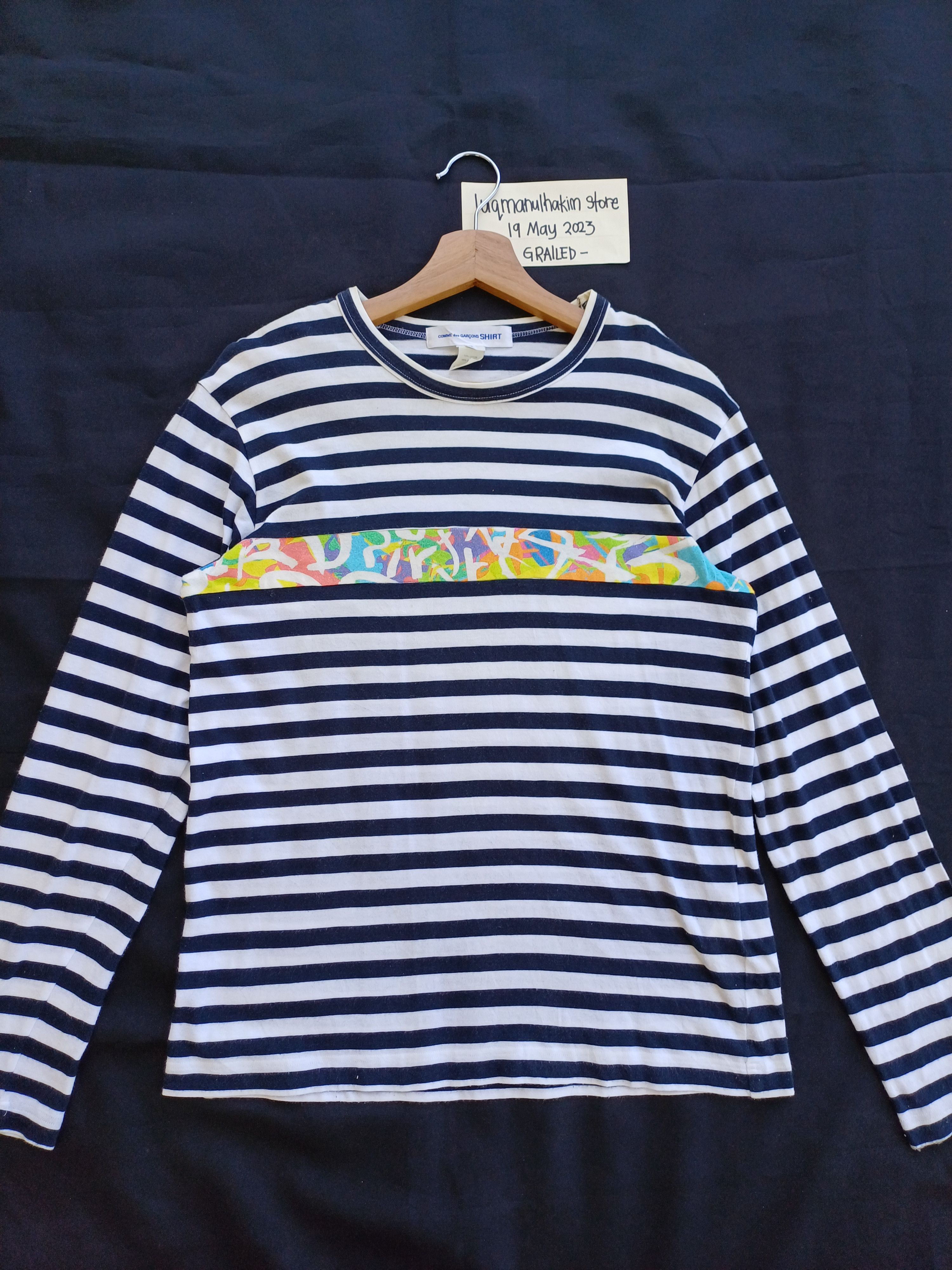 Vintage CDG Comme Des Garcons Stripes Longsleeve Shirt