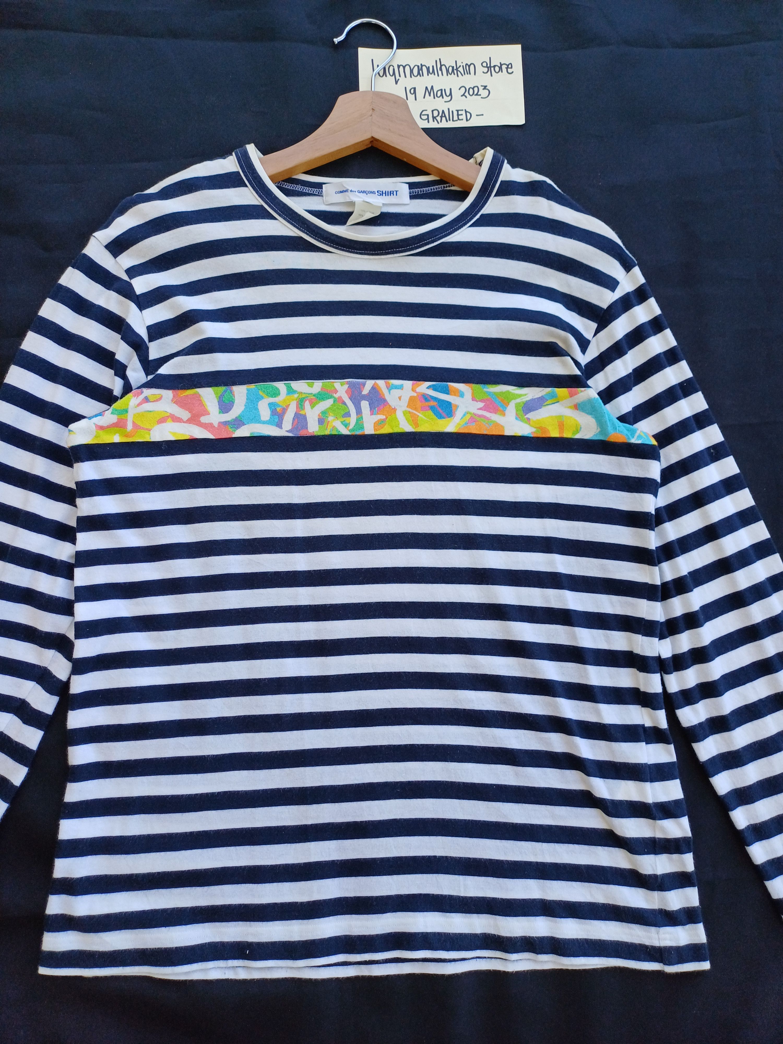 Comme des Garcons Vintage CDG Comme Des Garcons Stripes Longsleeve Shirt Size US M / EU 48-50 / 2 - 4 Thumbnail