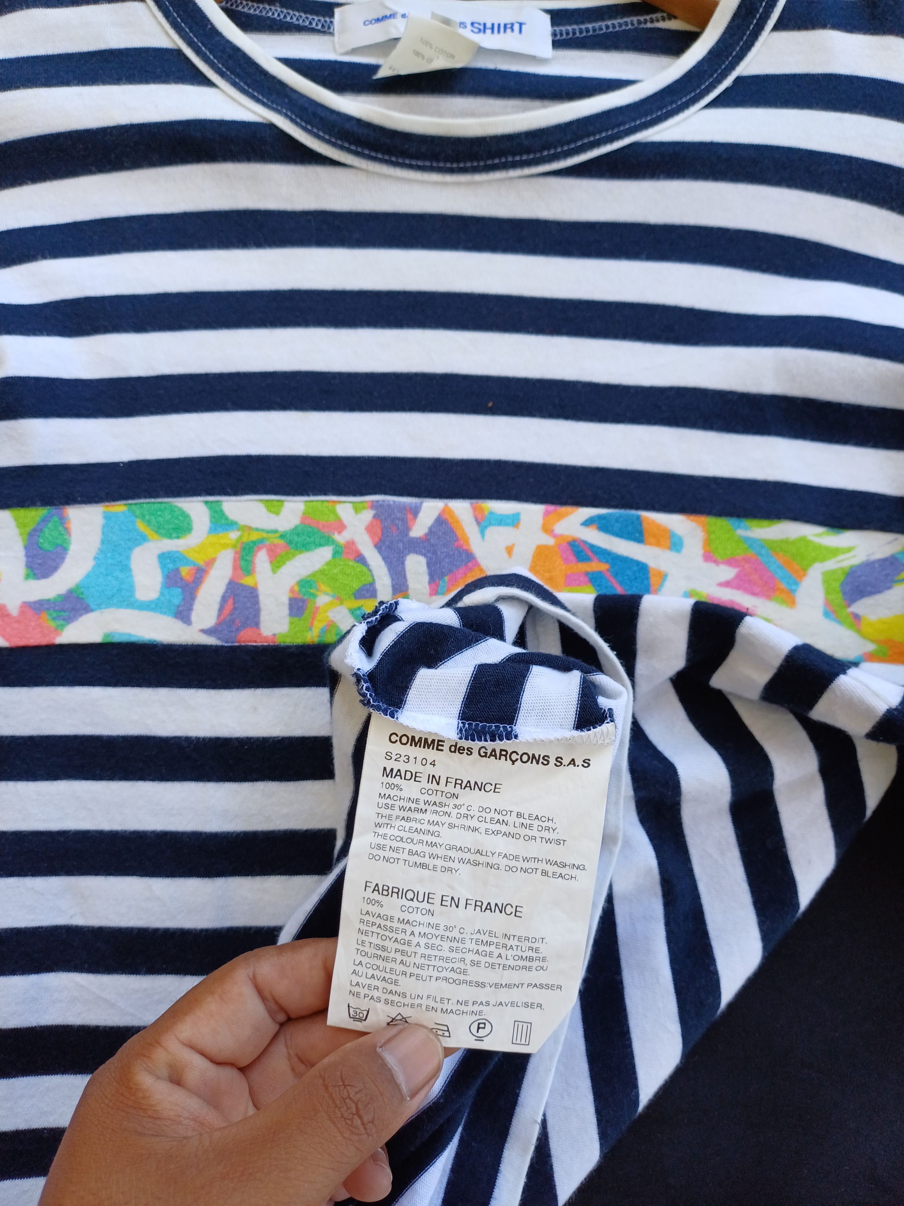 Comme des Garcons Vintage CDG Comme Des Garcons Stripes Longsleeve Shirt Size US M / EU 48-50 / 2 - 10 Thumbnail