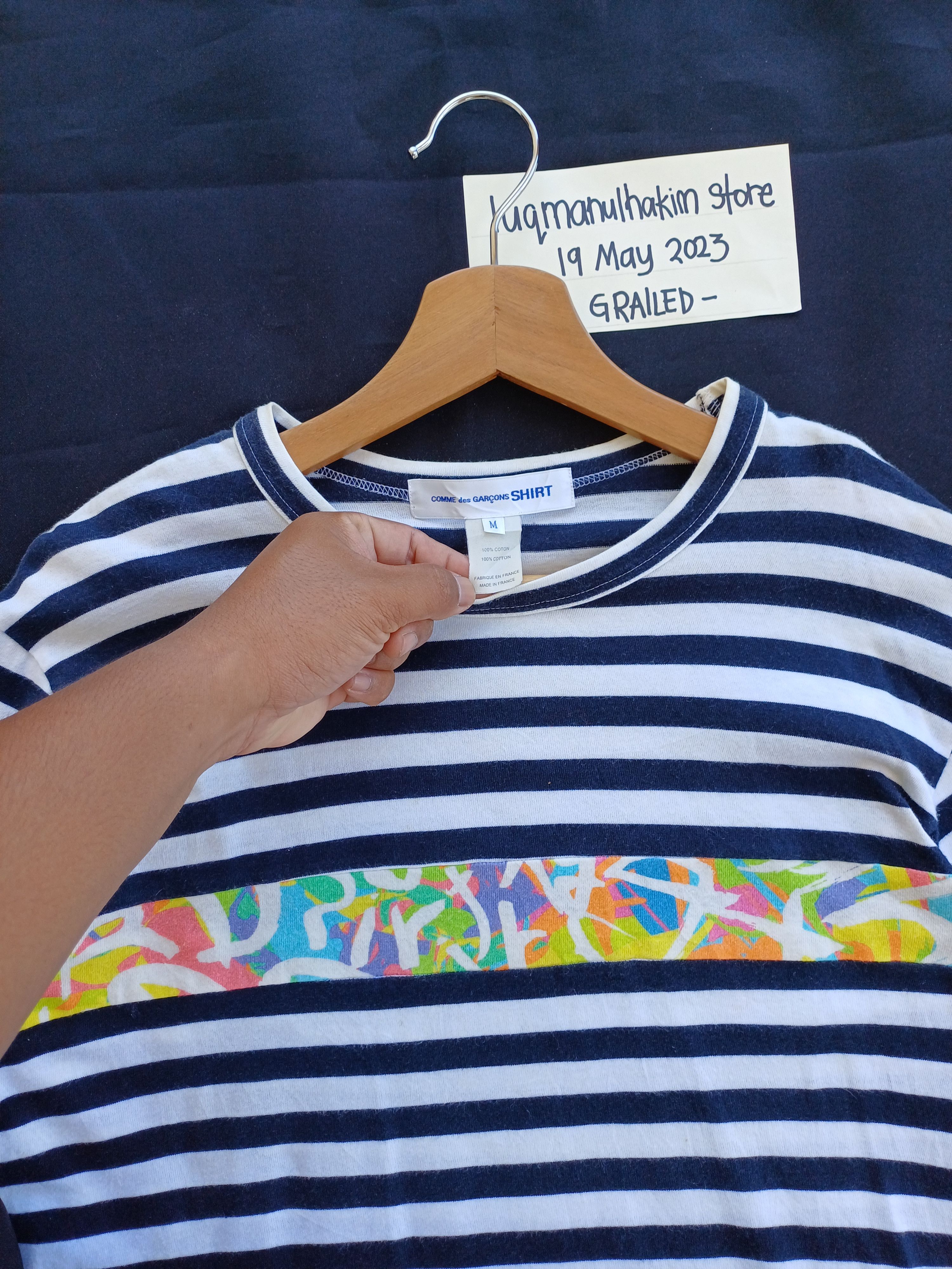Comme des Garcons Vintage CDG Comme Des Garcons Stripes Longsleeve Shirt Size US M / EU 48-50 / 2 - 6 Thumbnail