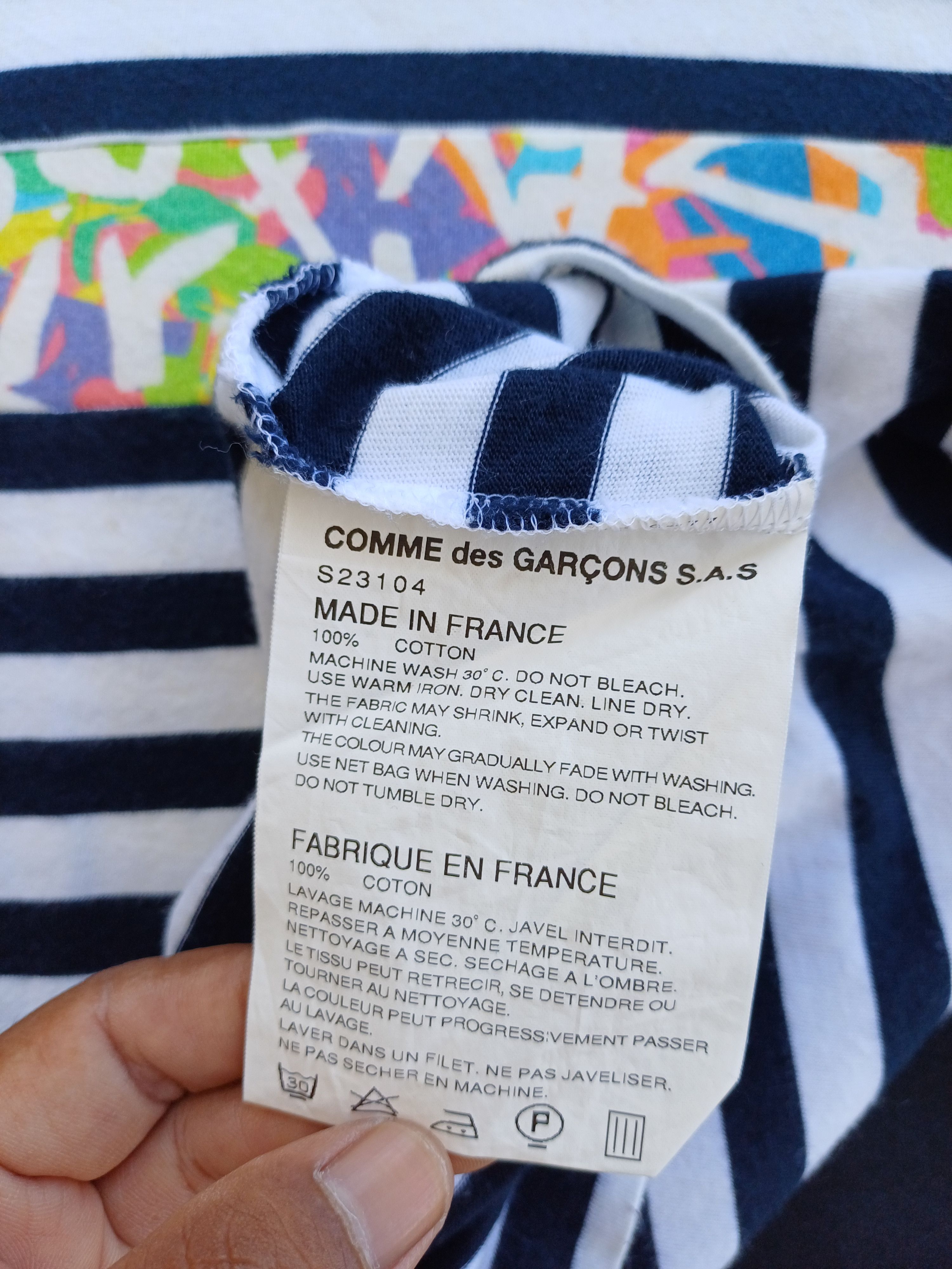 Comme des Garcons Vintage CDG Comme Des Garcons Stripes Longsleeve Shirt Size US M / EU 48-50 / 2 - 11 Thumbnail
