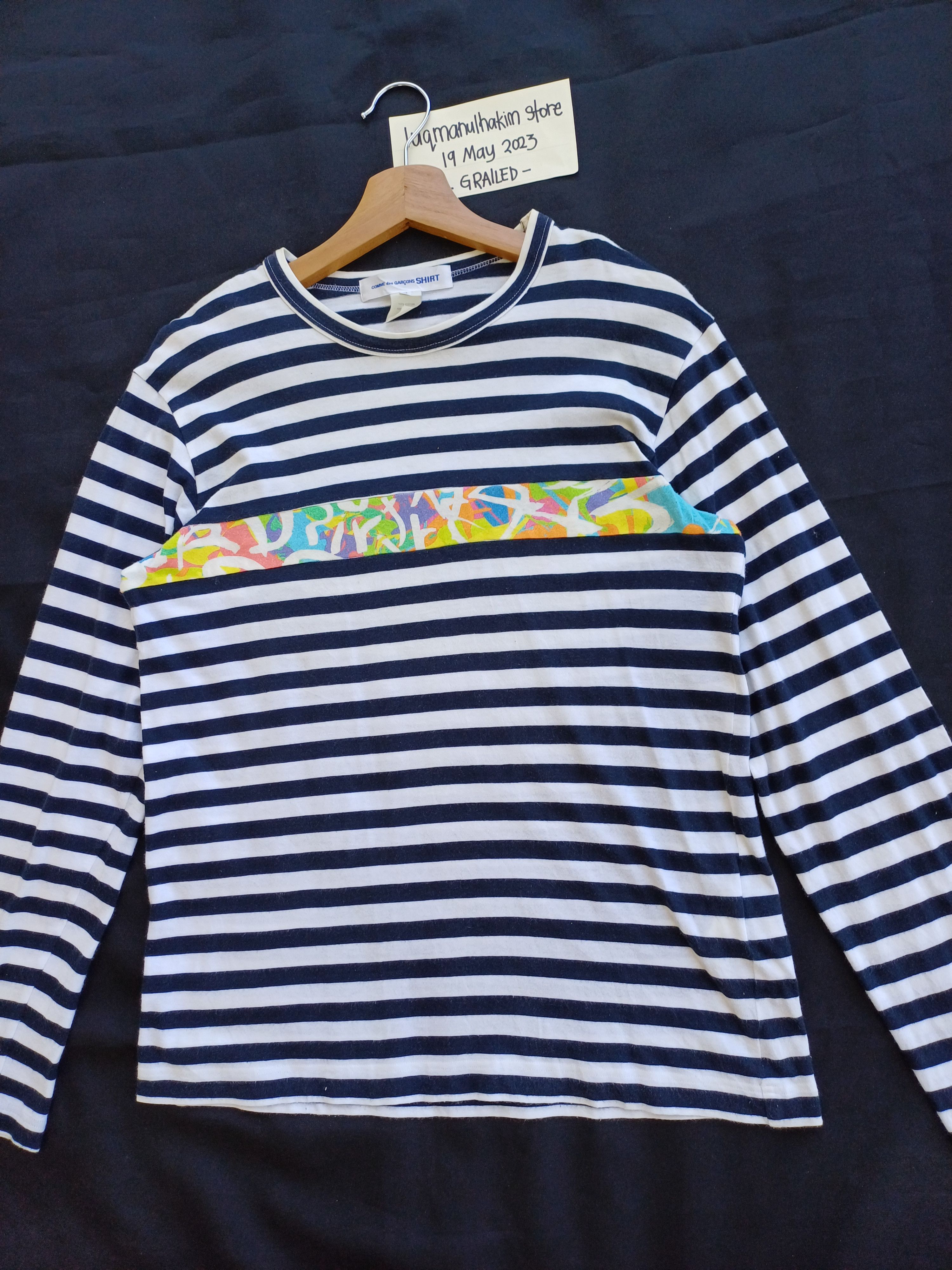 Comme des Garcons Vintage CDG Comme Des Garcons Stripes Longsleeve Shirt Size US M / EU 48-50 / 2 - 3 Thumbnail