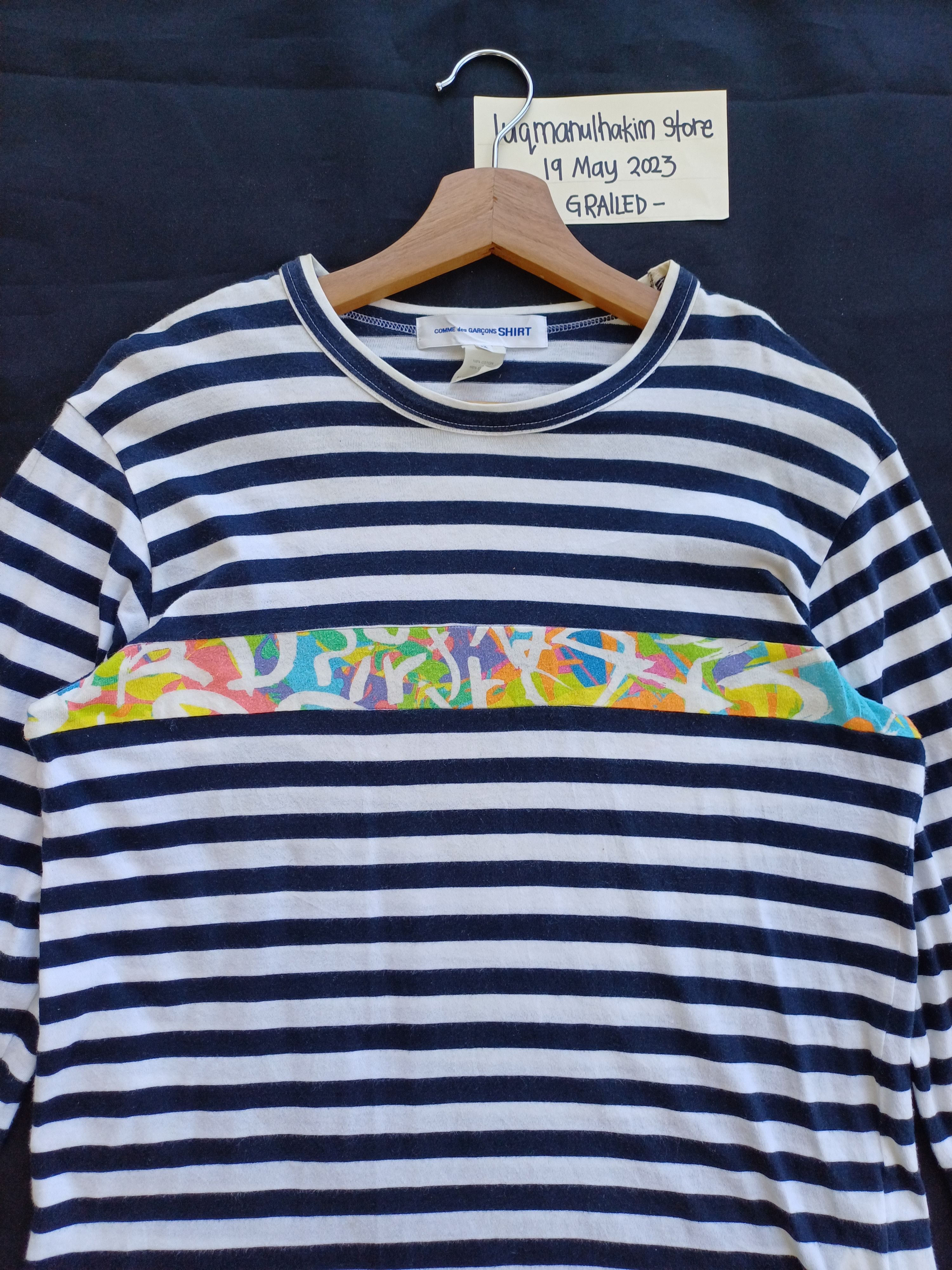 Comme des Garcons Vintage CDG Comme Des Garcons Stripes Longsleeve Shirt Size US M / EU 48-50 / 2 - 5 Thumbnail