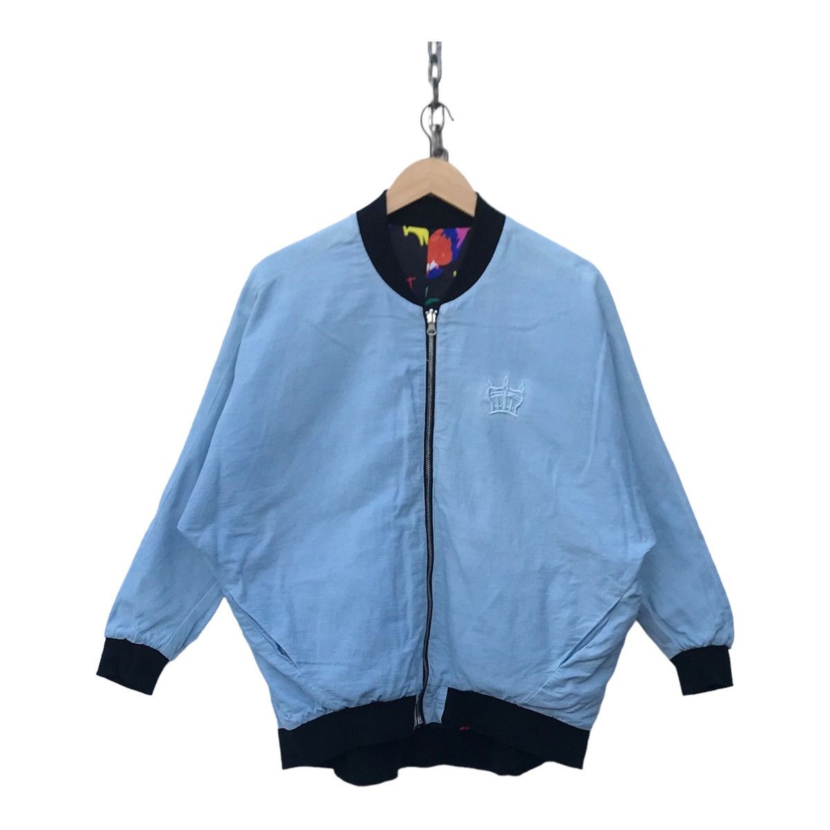 Japanese Brand Rodeo Crown Women Riversible Overprinted Multicolor Jacket Size L / US 10 / IT 46 - 11 Thumbnail