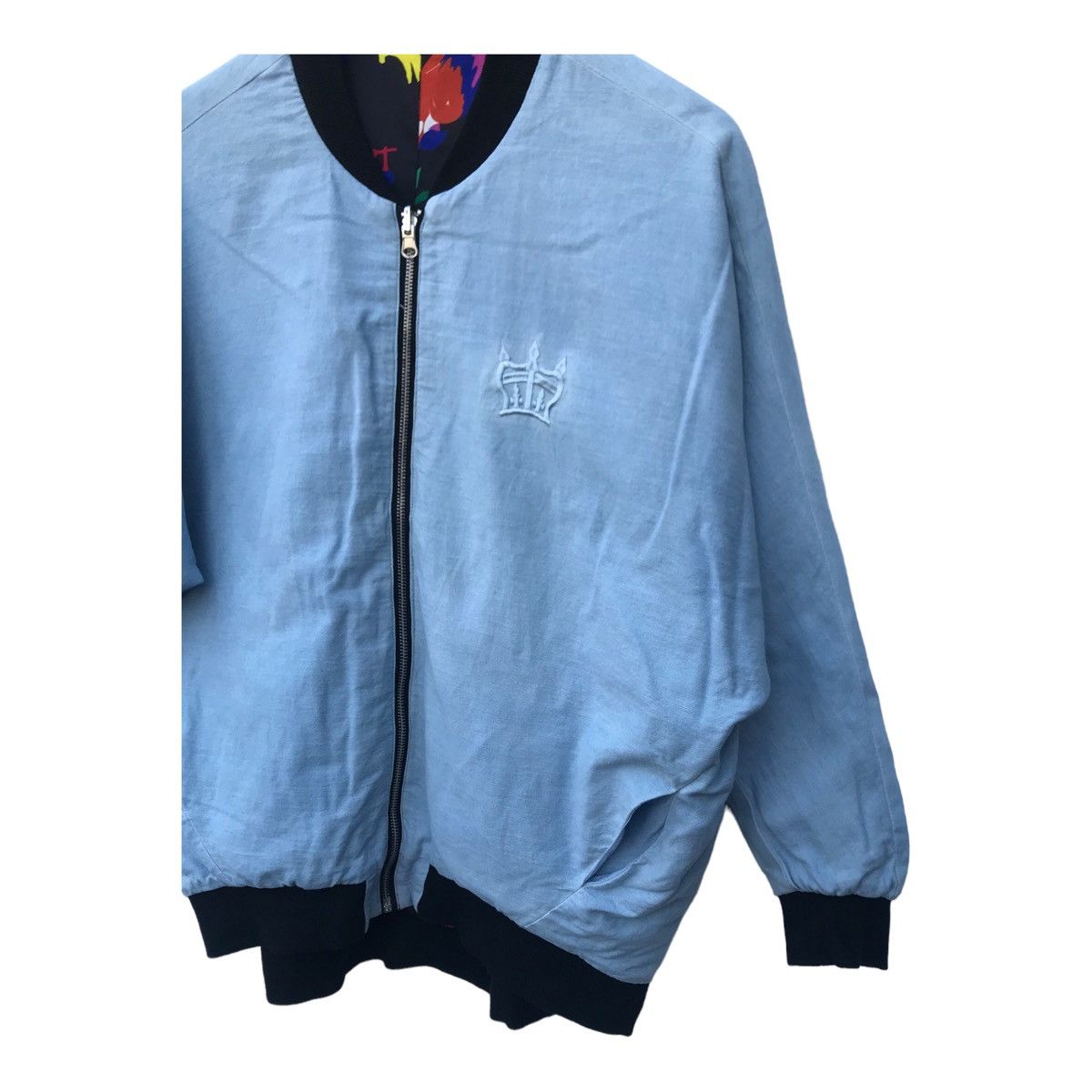 Japanese Brand Rodeo Crown Women Riversible Overprinted Multicolor Jacket Size L / US 10 / IT 46 - 14 Thumbnail