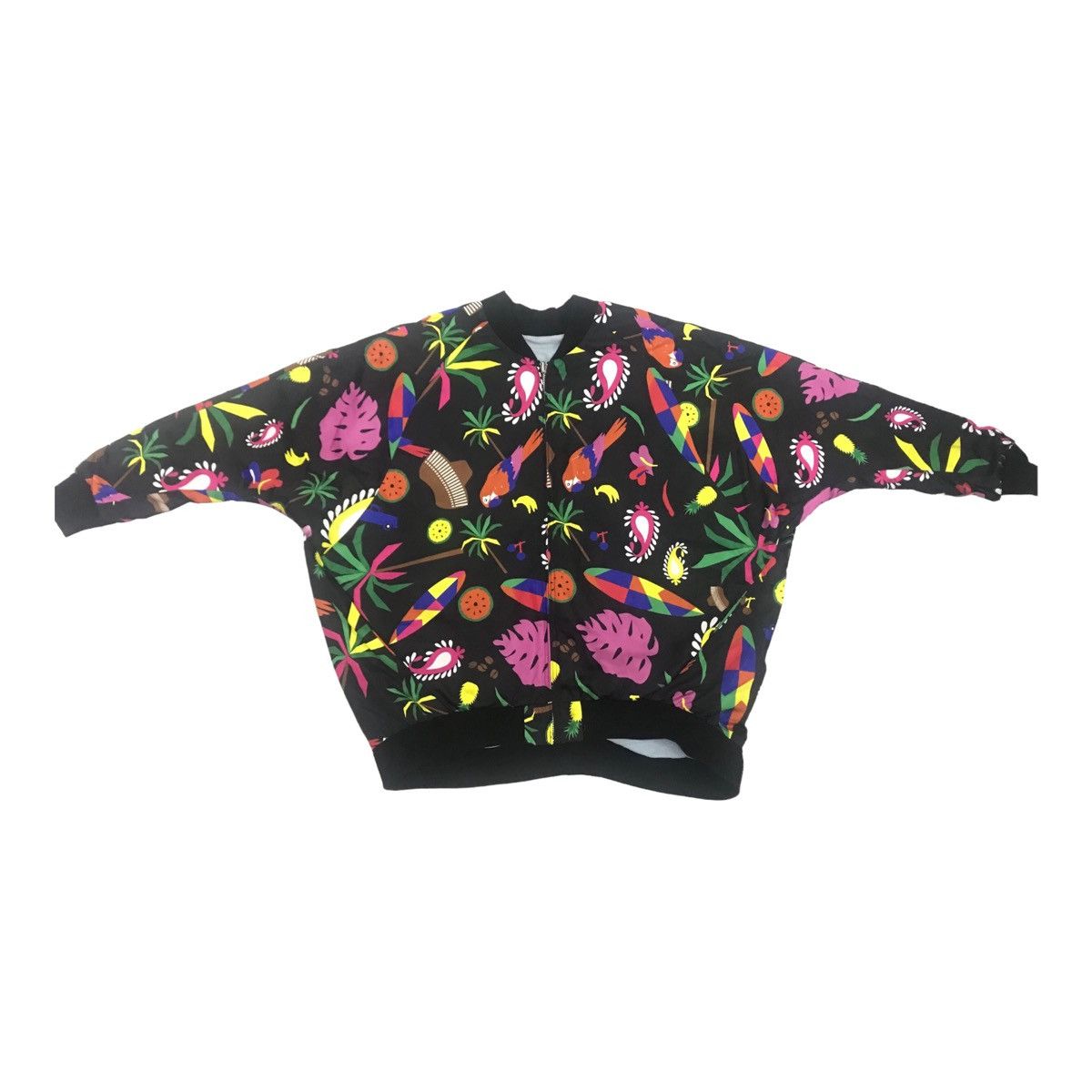 Japanese Brand Rodeo Crown Women Riversible Overprinted Multicolor Jacket Size L / US 10 / IT 46 - 5 Thumbnail