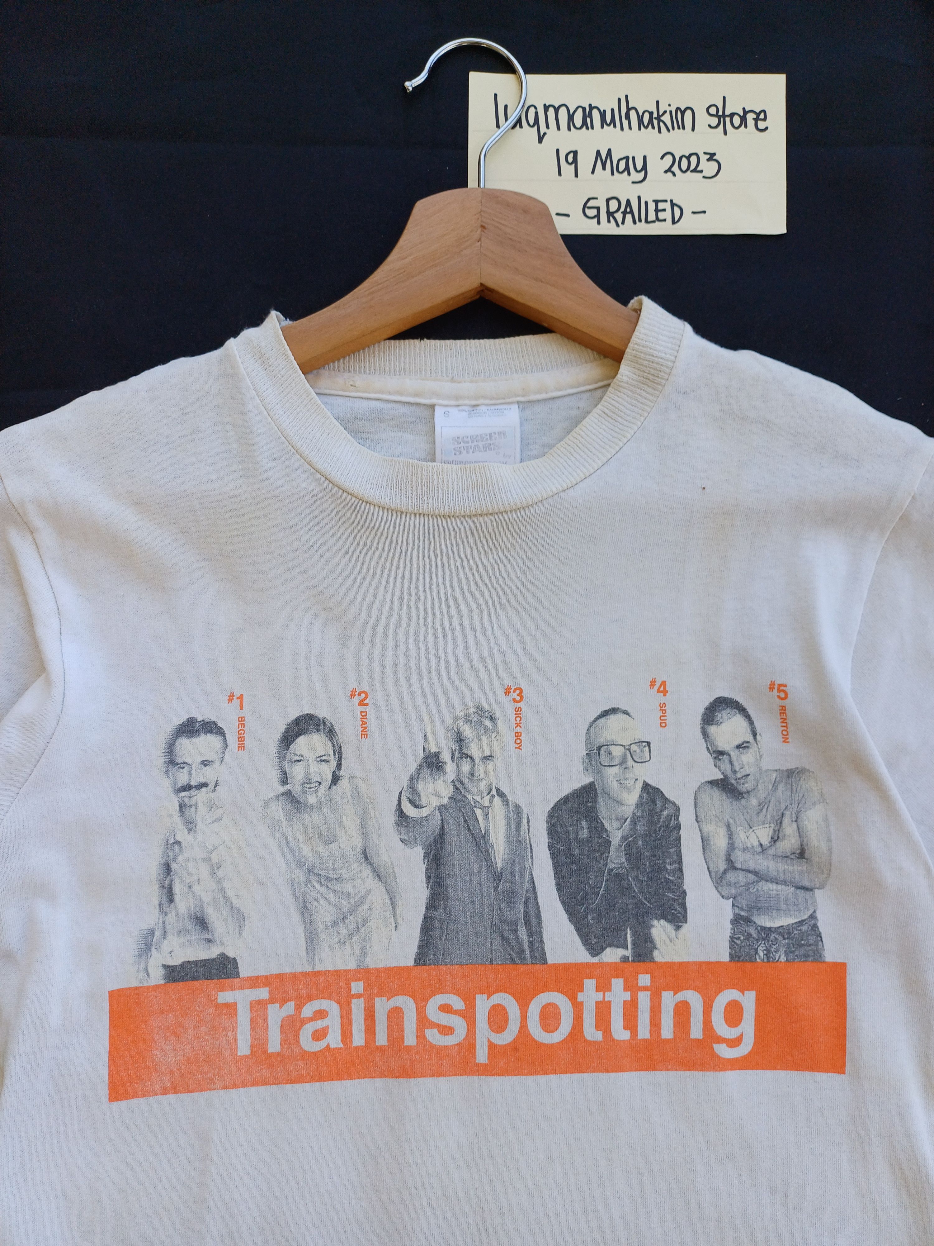 Vintage Vtg Trainspotting CastingPoster Comedy Movie Danny Boyle Tee Size US S / EU 44-46 / 1 - 5 Thumbnail