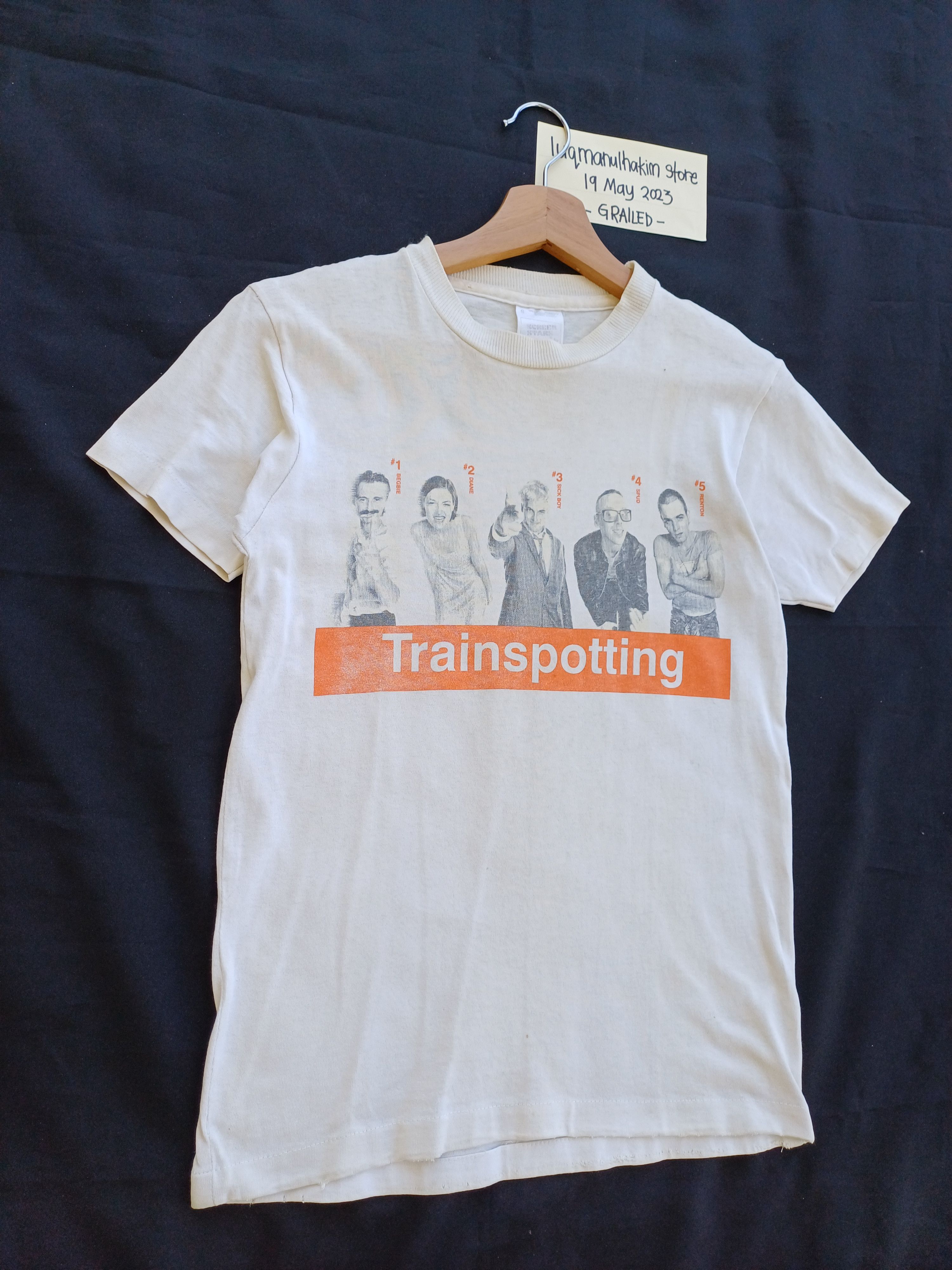 Vintage Vtg Trainspotting CastingPoster Comedy Movie Danny Boyle Tee Size US S / EU 44-46 / 1 - 2 Thumbnail