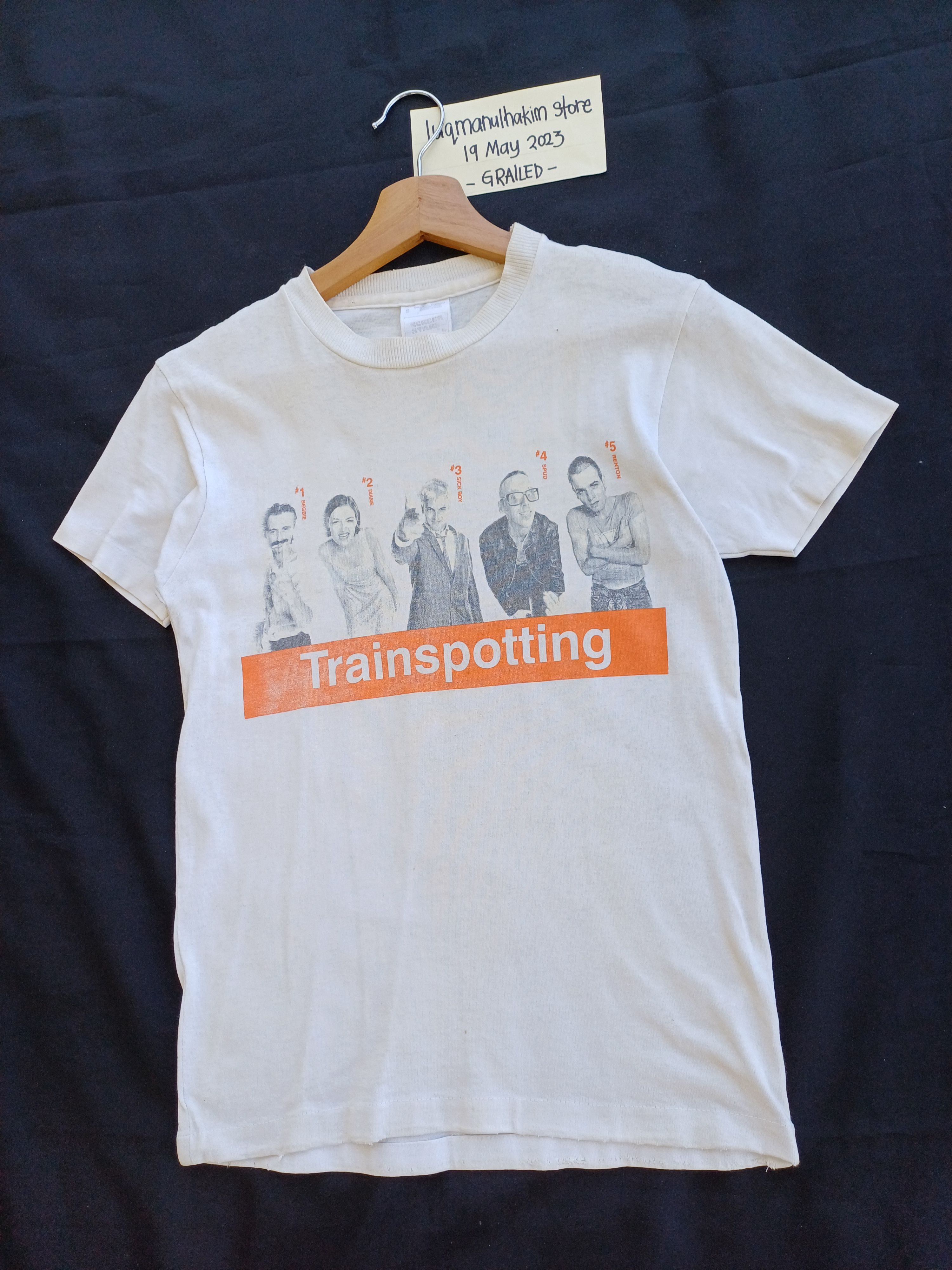 Vintage Vtg Trainspotting CastingPoster Comedy Movie Danny Boyle Tee Size US S / EU 44-46 / 1 - 3 Thumbnail