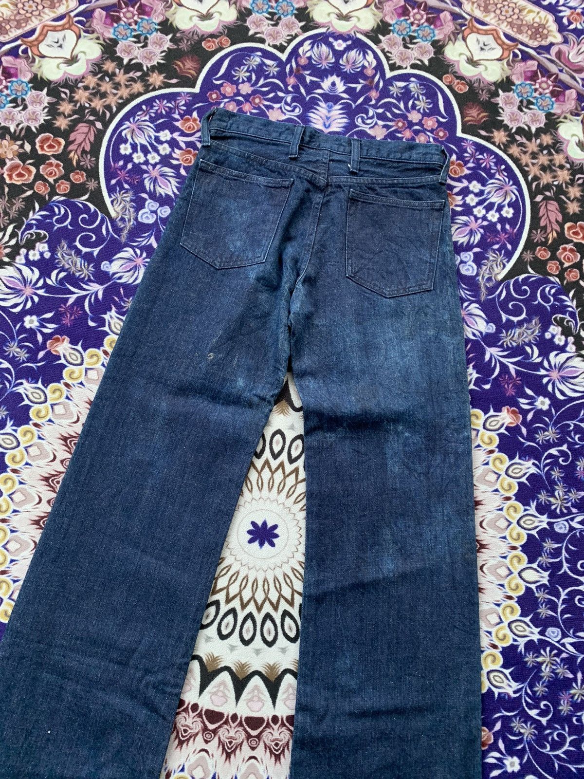 Japanese Brand Japanese Green Flare Denim Size US 27 - 9 Thumbnail