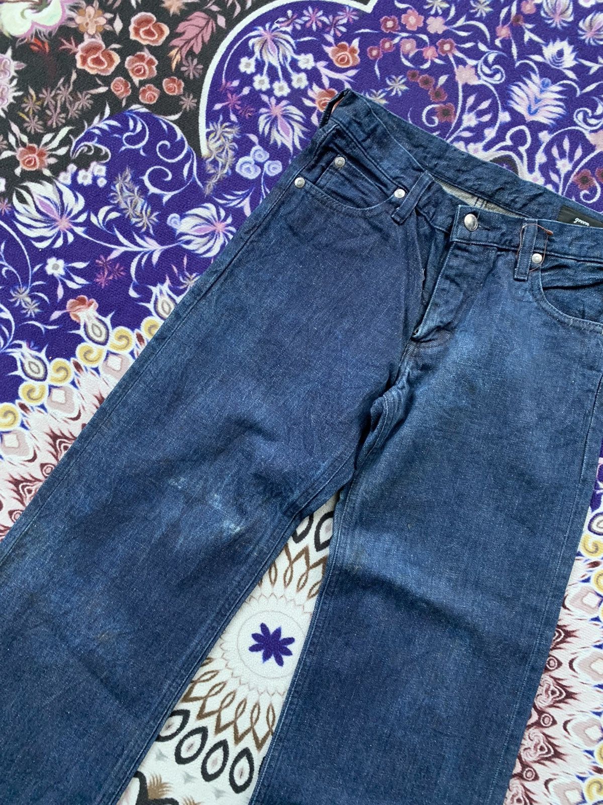 Japanese Brand Japanese Green Flare Denim Size US 27 - 3 Thumbnail