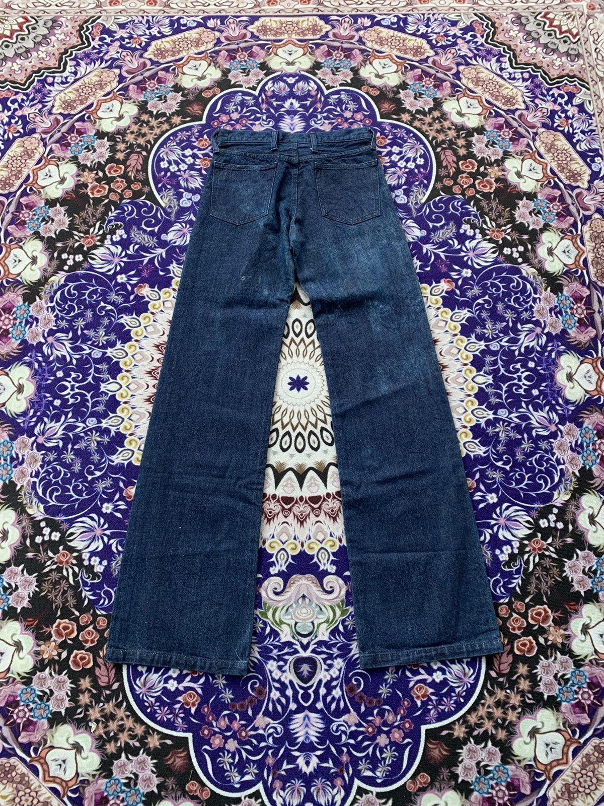 Japanese Brand Japanese Green Flare Denim Size US 27 - 8 Thumbnail