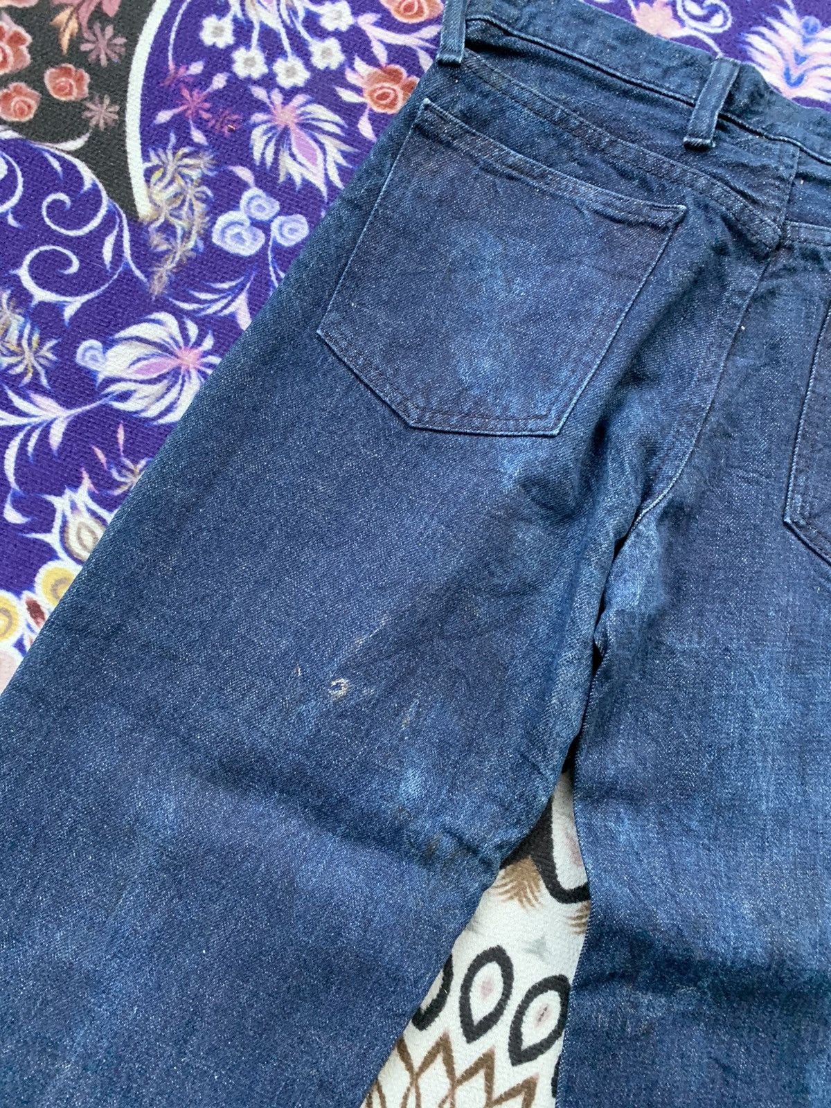 Japanese Brand Japanese Green Flare Denim Size US 27 - 10 Thumbnail