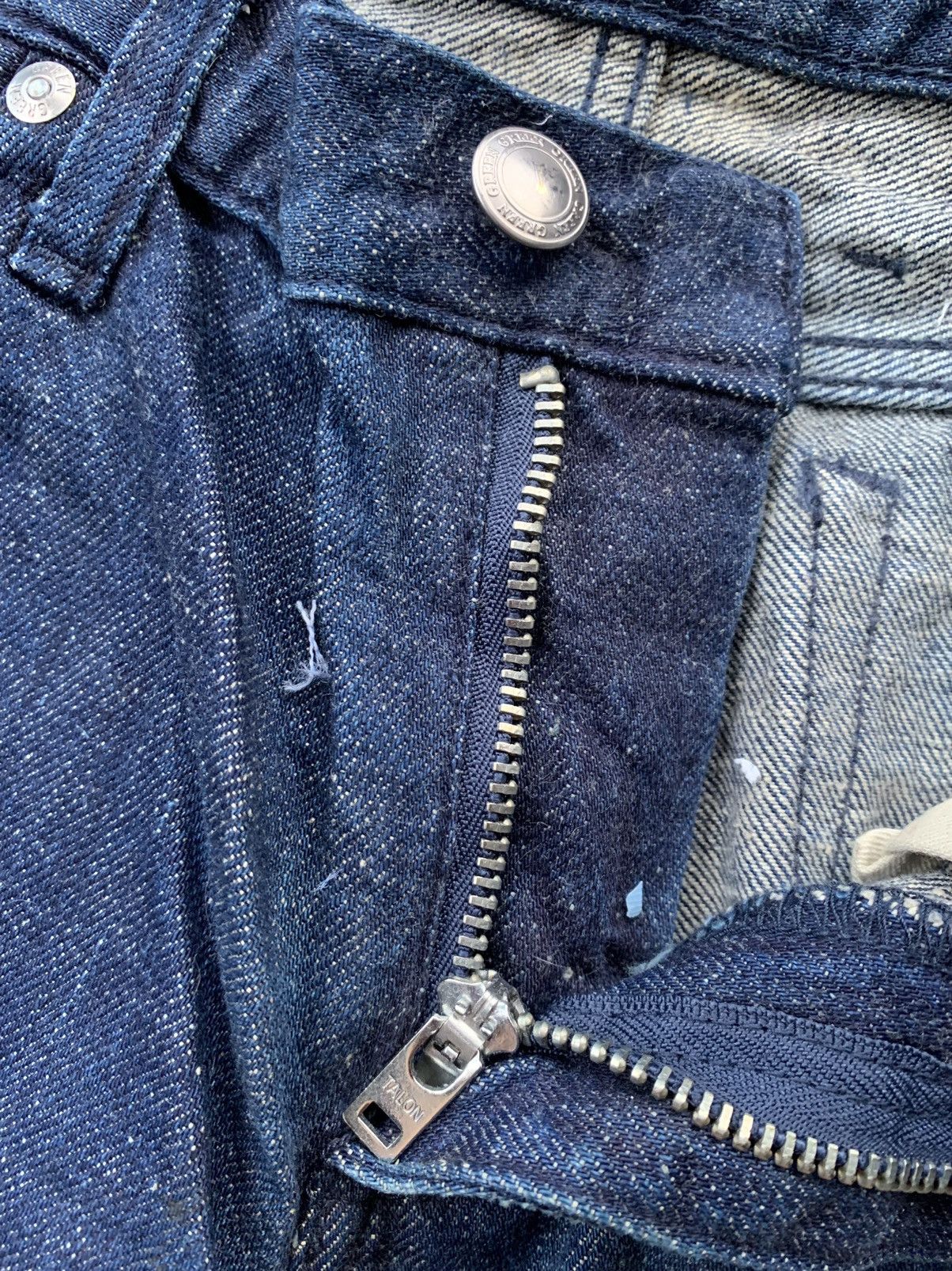 Japanese Brand Japanese Green Flare Denim Size US 27 - 4 Thumbnail