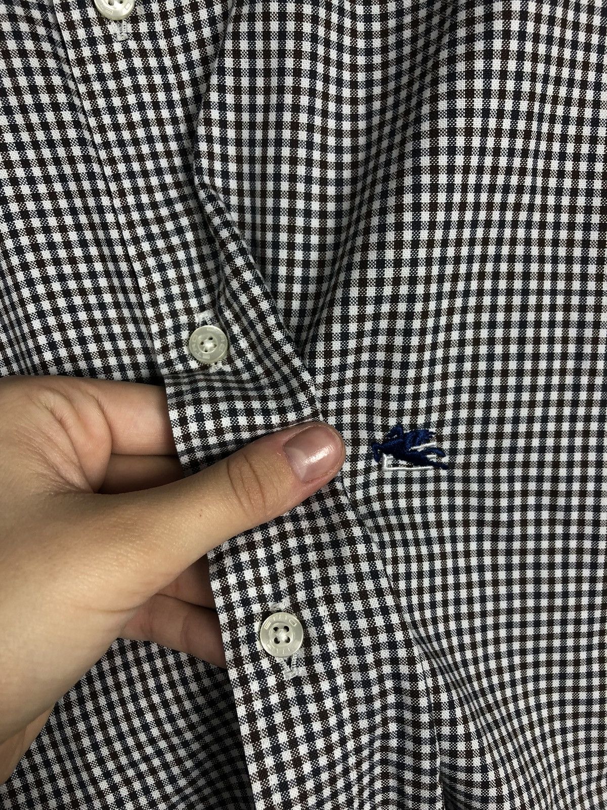 Etro Etro 41 Homme check logo button up classic long sleeve Size US L / EU 52-54 / 3 - 5 Thumbnail