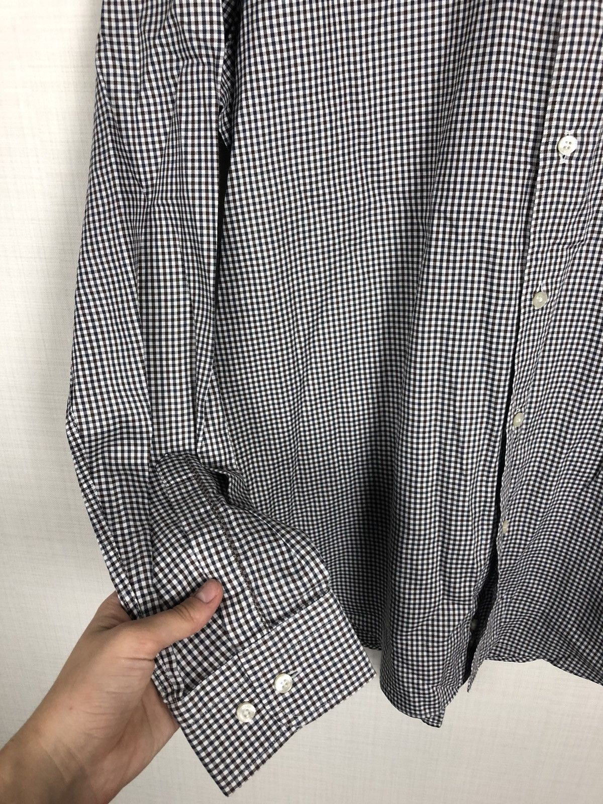 Etro Etro 41 Homme check logo button up classic long sleeve Size US L / EU 52-54 / 3 - 3 Thumbnail