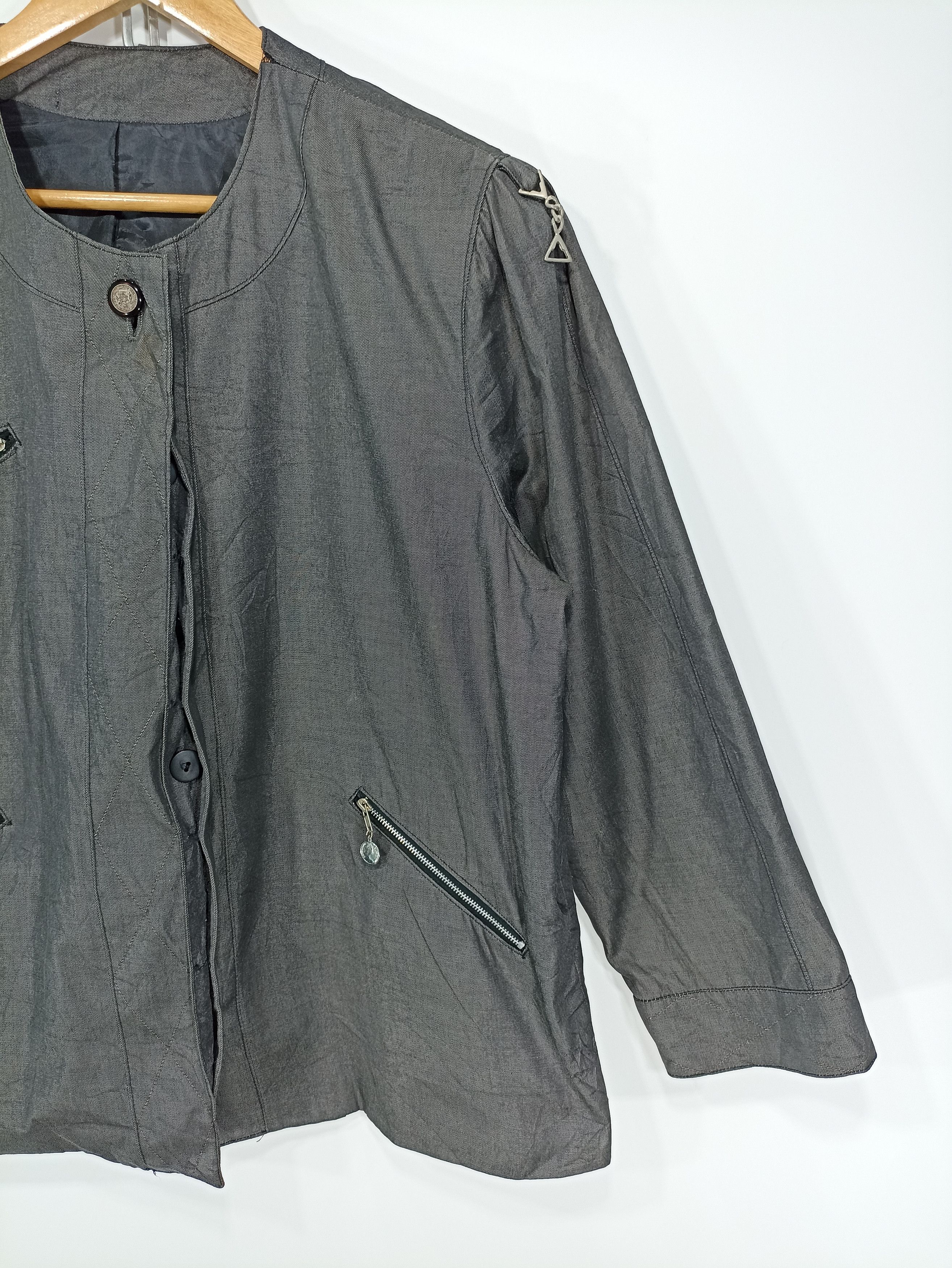 Japanese Brand × Vintage Unknown Brand Zipper pocket button jacket Size US M / EU 48-50 / 2 - 2 Thumbnail