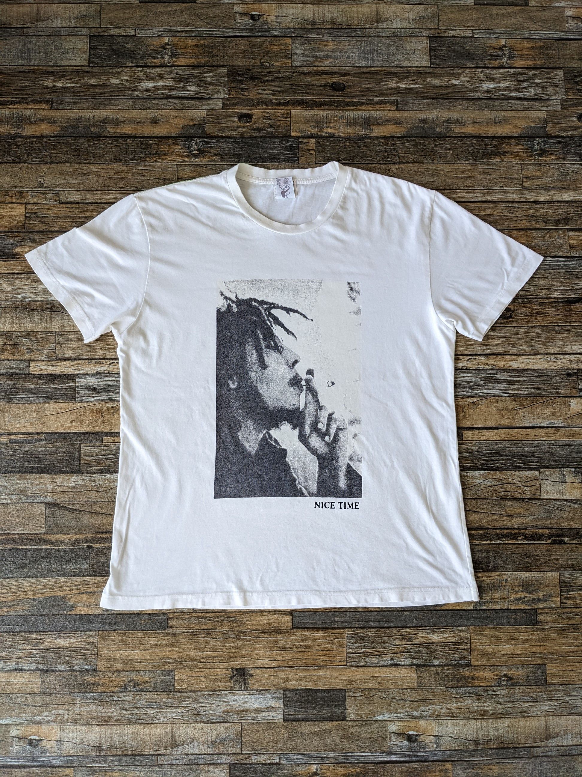 Bob Marley × Japanese Brand × Wacko Maria Guilty Parties Bob Marley Tee Zion Rootswear Size US L / EU 52-54 / 3 - 1 Thumbnail